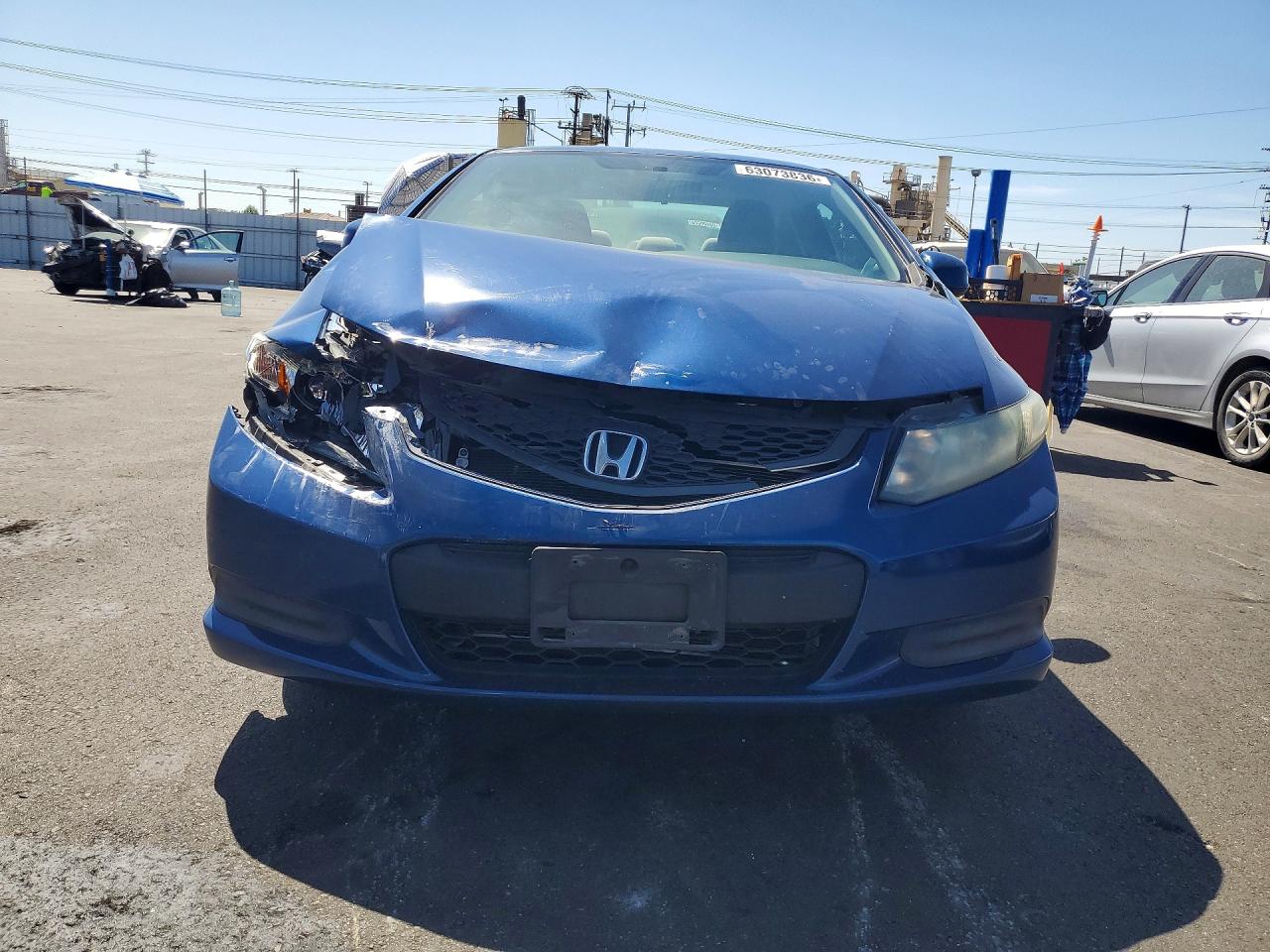 2013 Honda Civic Lx Blue vin: 2HGFG3B55DH530953