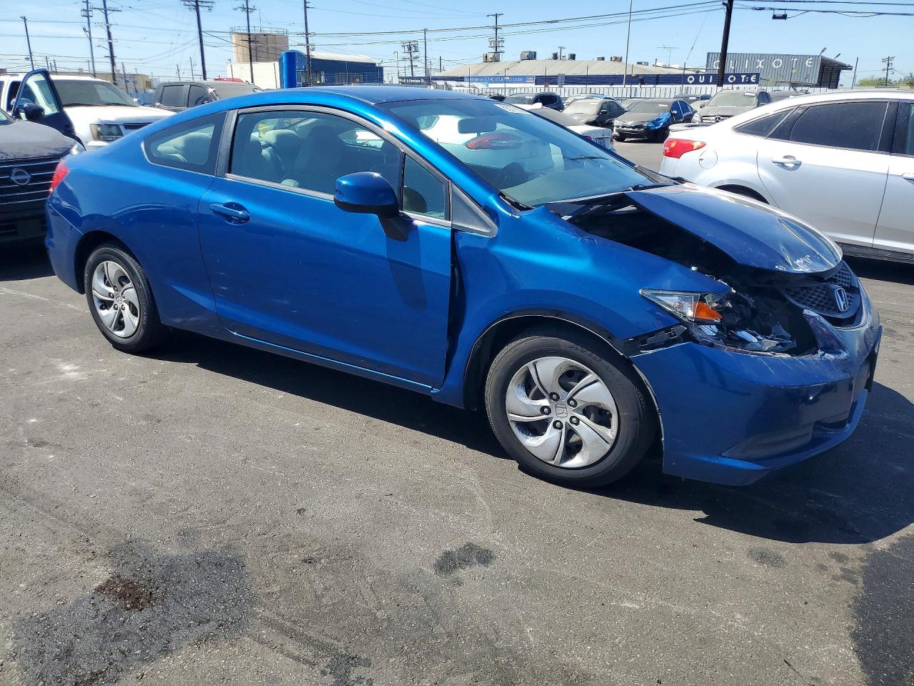 2013 Honda Civic Lx Blue vin: 2HGFG3B55DH530953