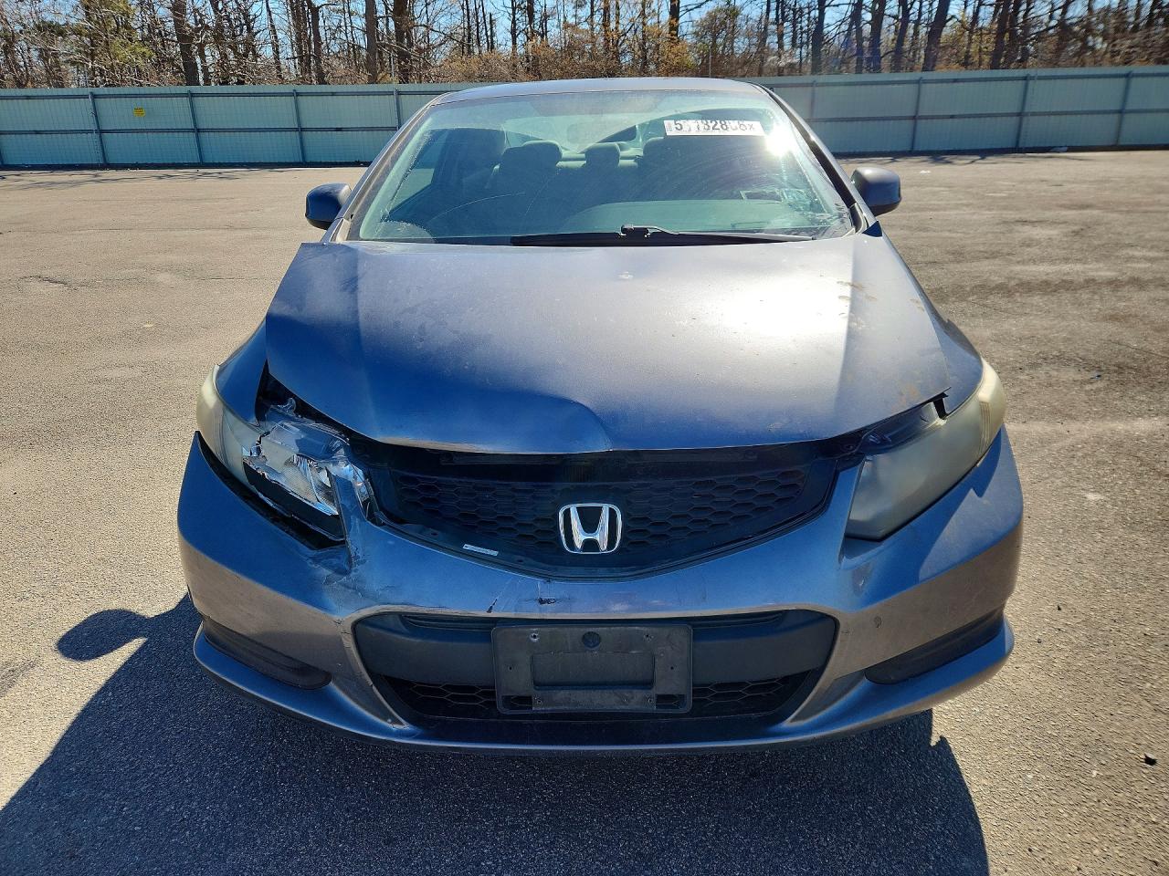 2013 Honda Civic Lx Gray vin: 2HGFG3B55DH531522