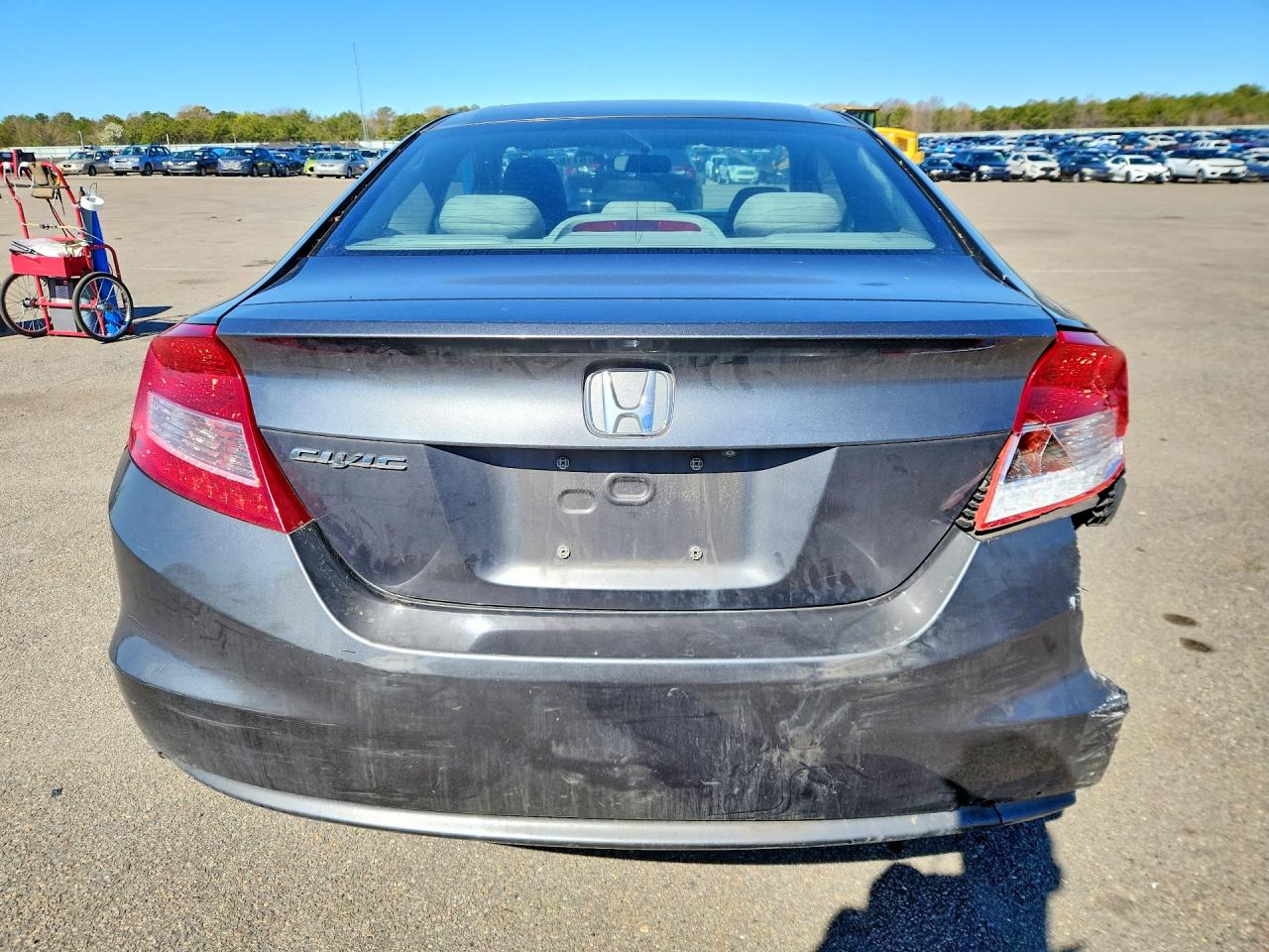 2013 Honda Civic Lx Gray vin: 2HGFG3B55DH531522