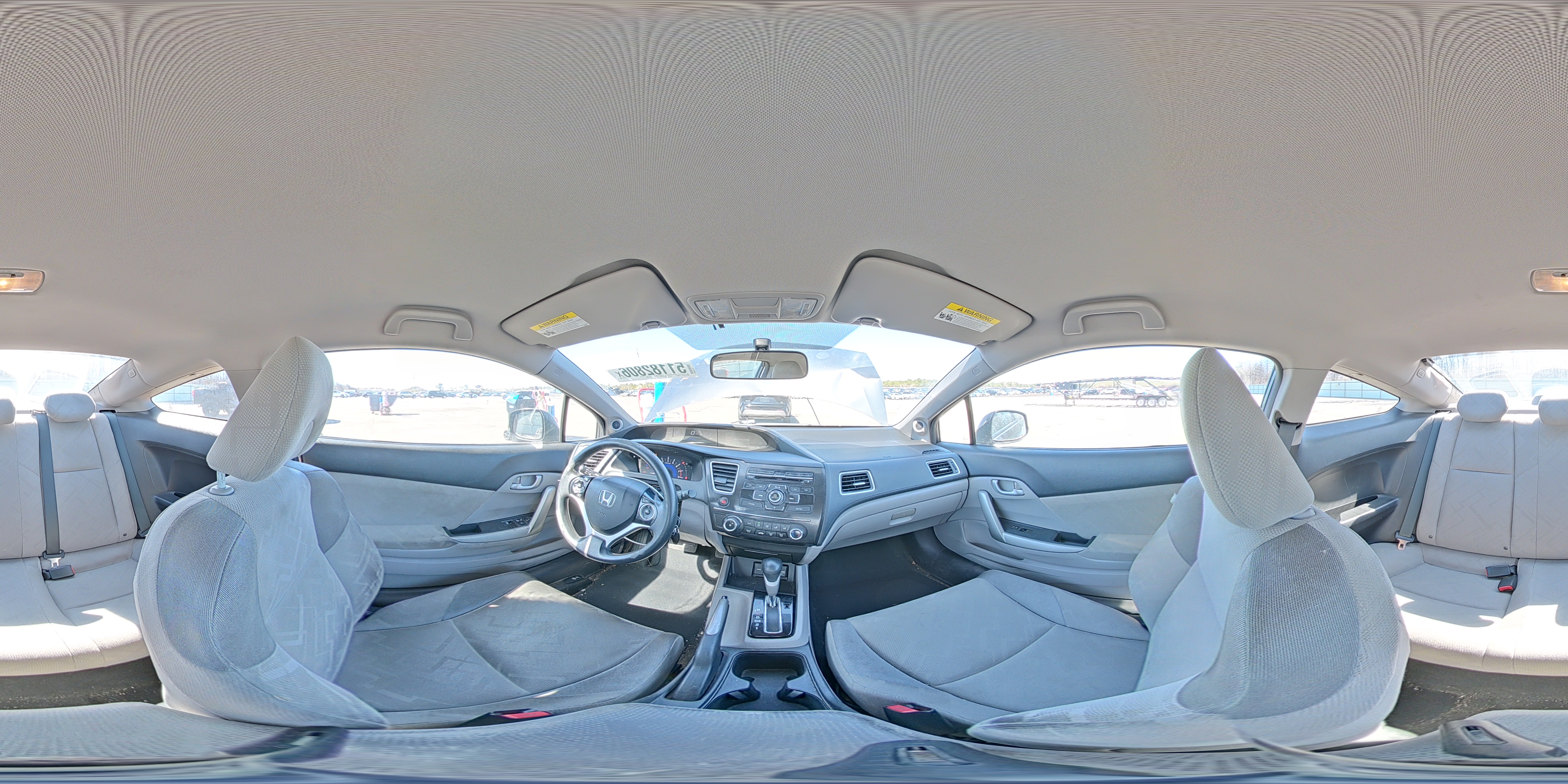 2013 Honda Civic Lx Gray vin: 2HGFG3B55DH531522