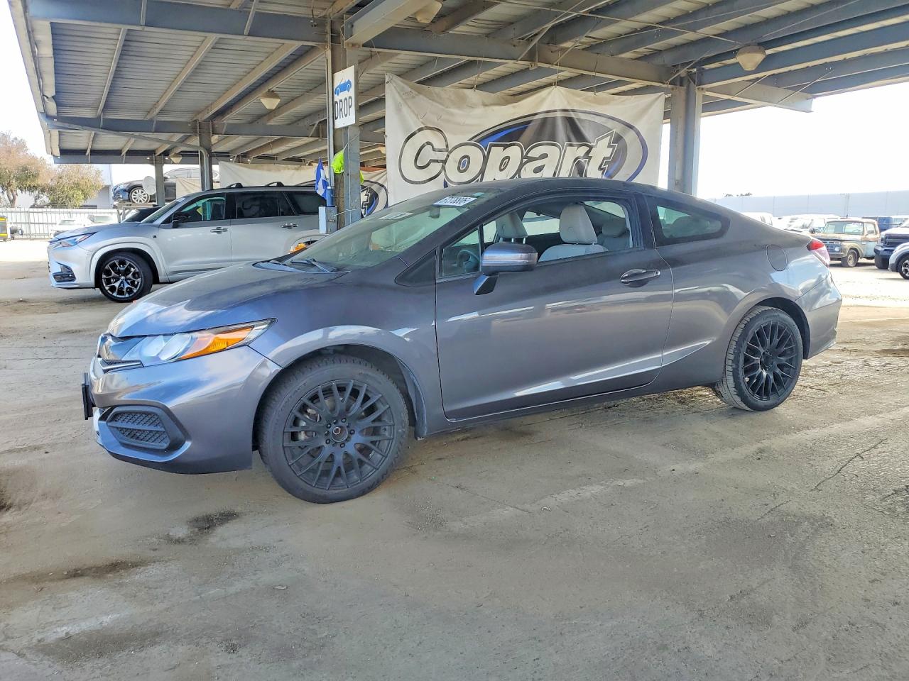 2014 Honda Civic Lx Gray vin: 2HGFG3B55EH505701