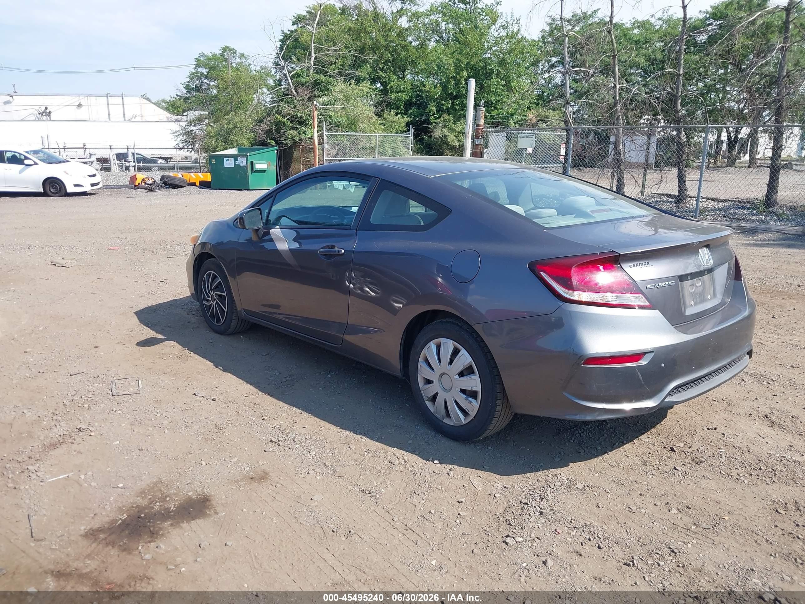 2014 Honda Civic Lx Gray vin: 2HGFG3B55EH522790