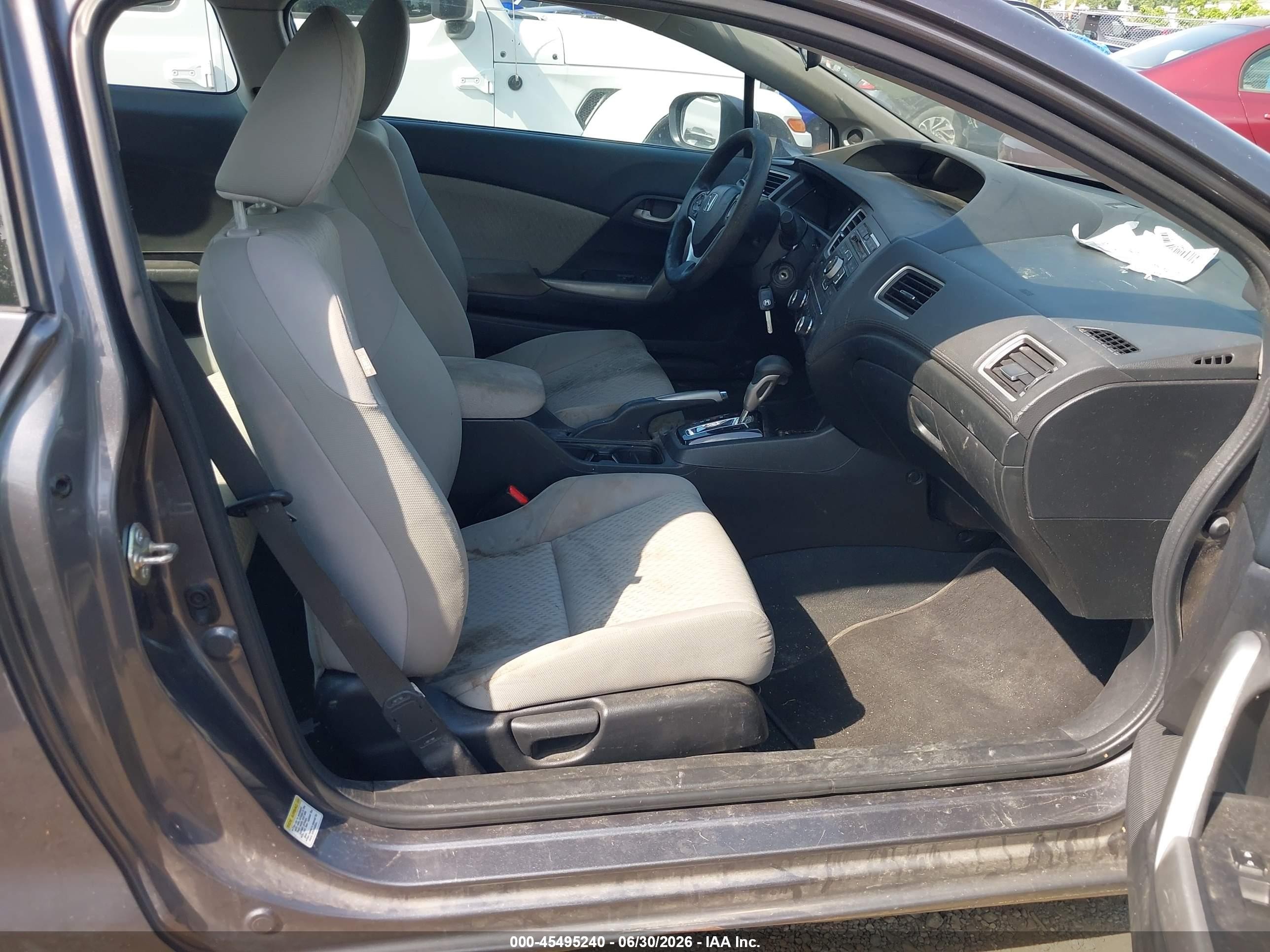 2014 Honda Civic Lx Gray vin: 2HGFG3B55EH522790