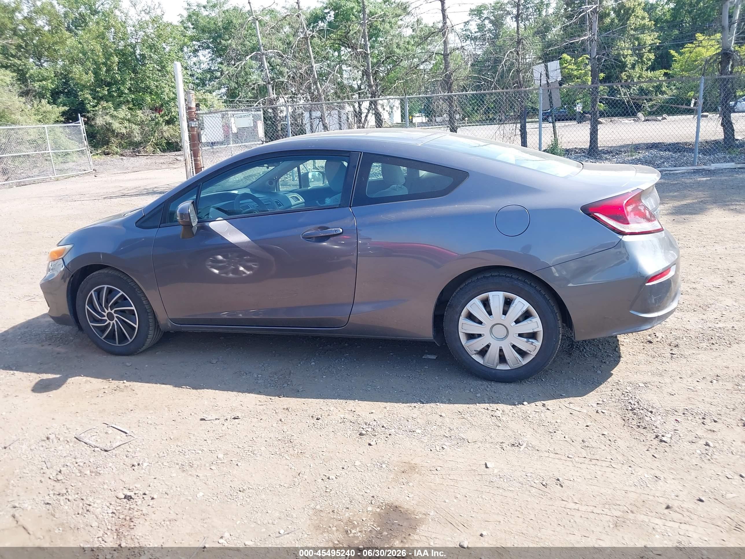 2014 Honda Civic Lx Gray vin: 2HGFG3B55EH522790