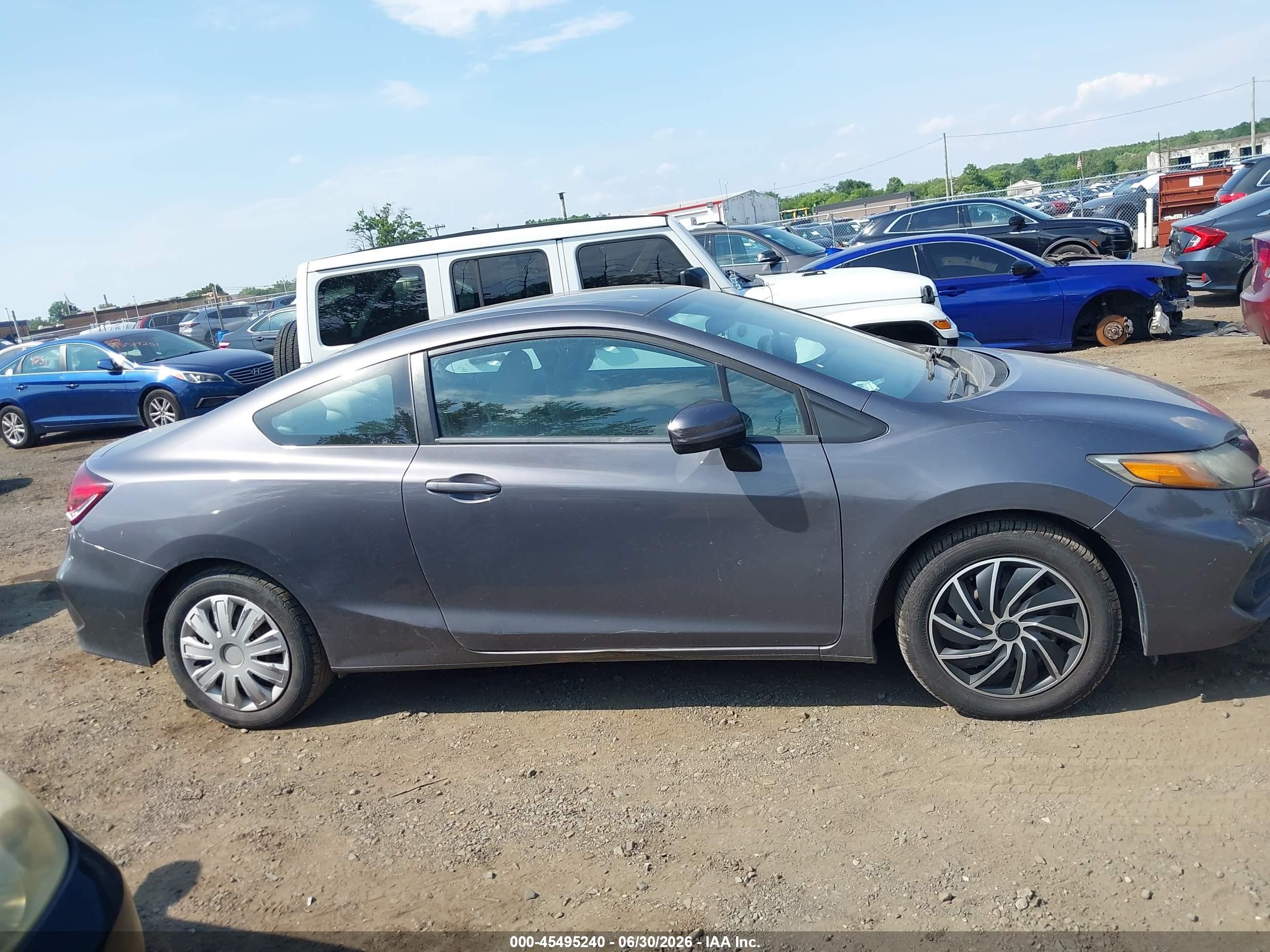 2014 Honda Civic Lx Gray vin: 2HGFG3B55EH522790