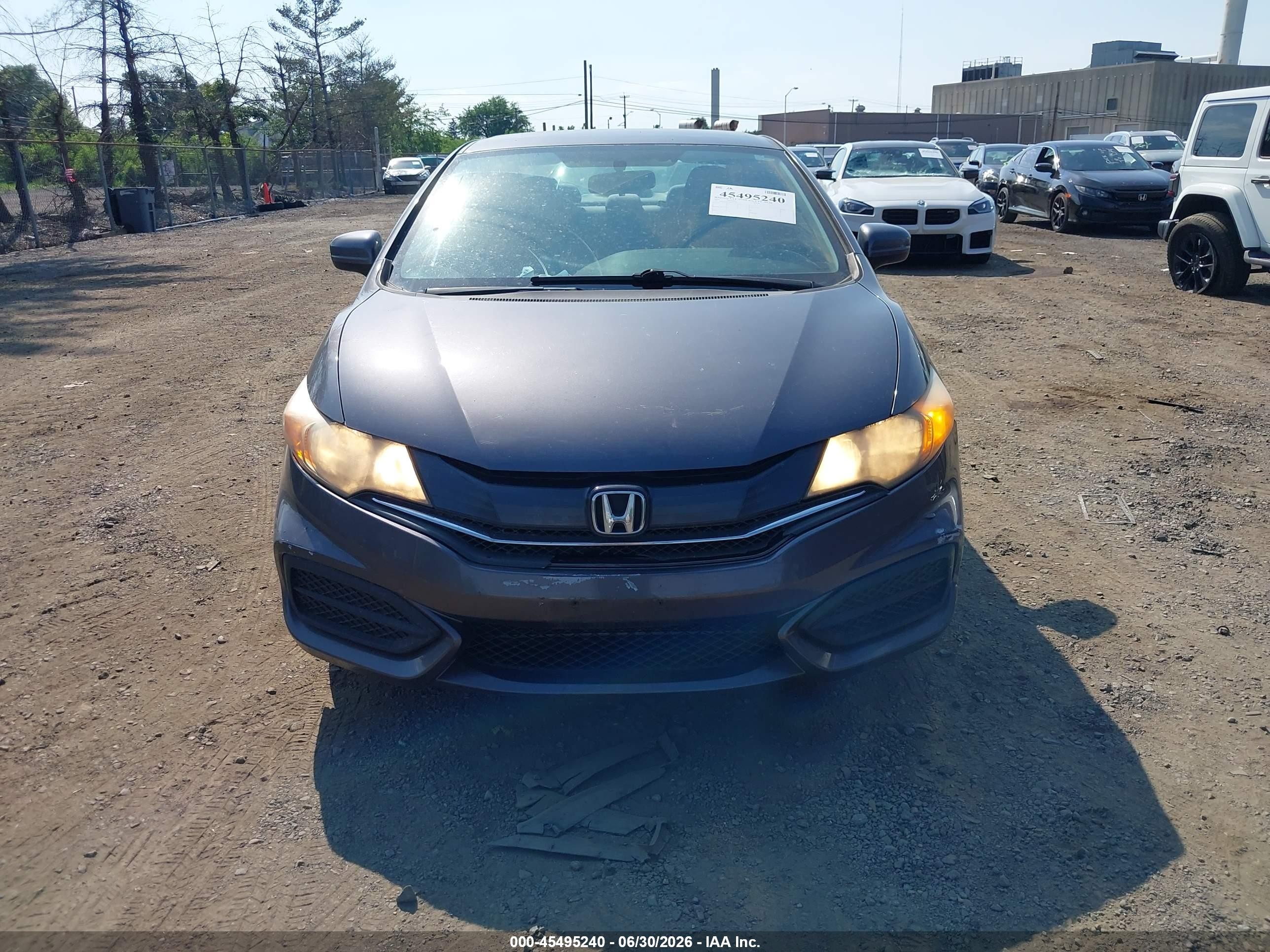 2014 Honda Civic Lx Gray vin: 2HGFG3B55EH522790