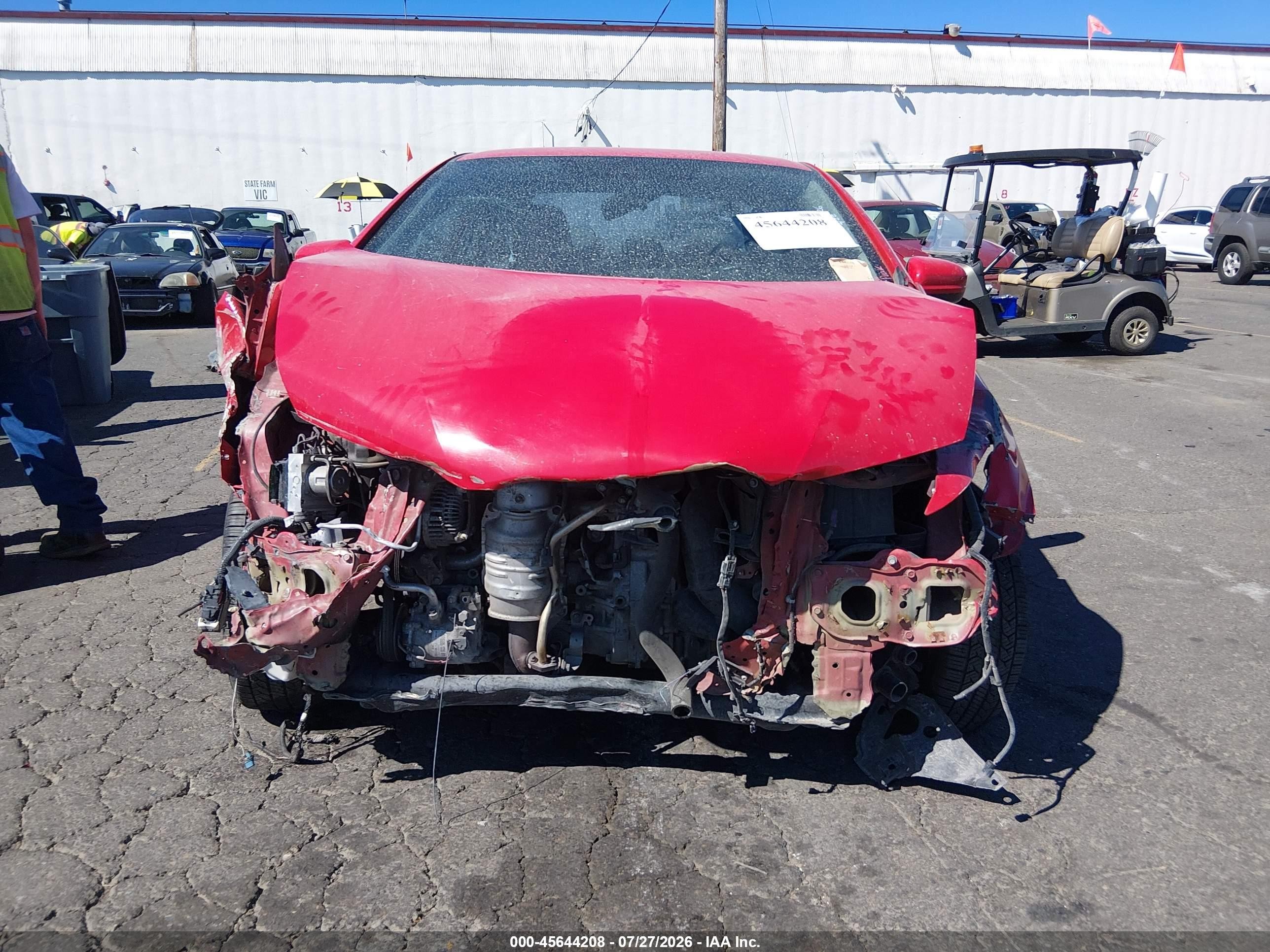 2015 Honda Civic Lx Red vin: 2HGFG3B55FH510429