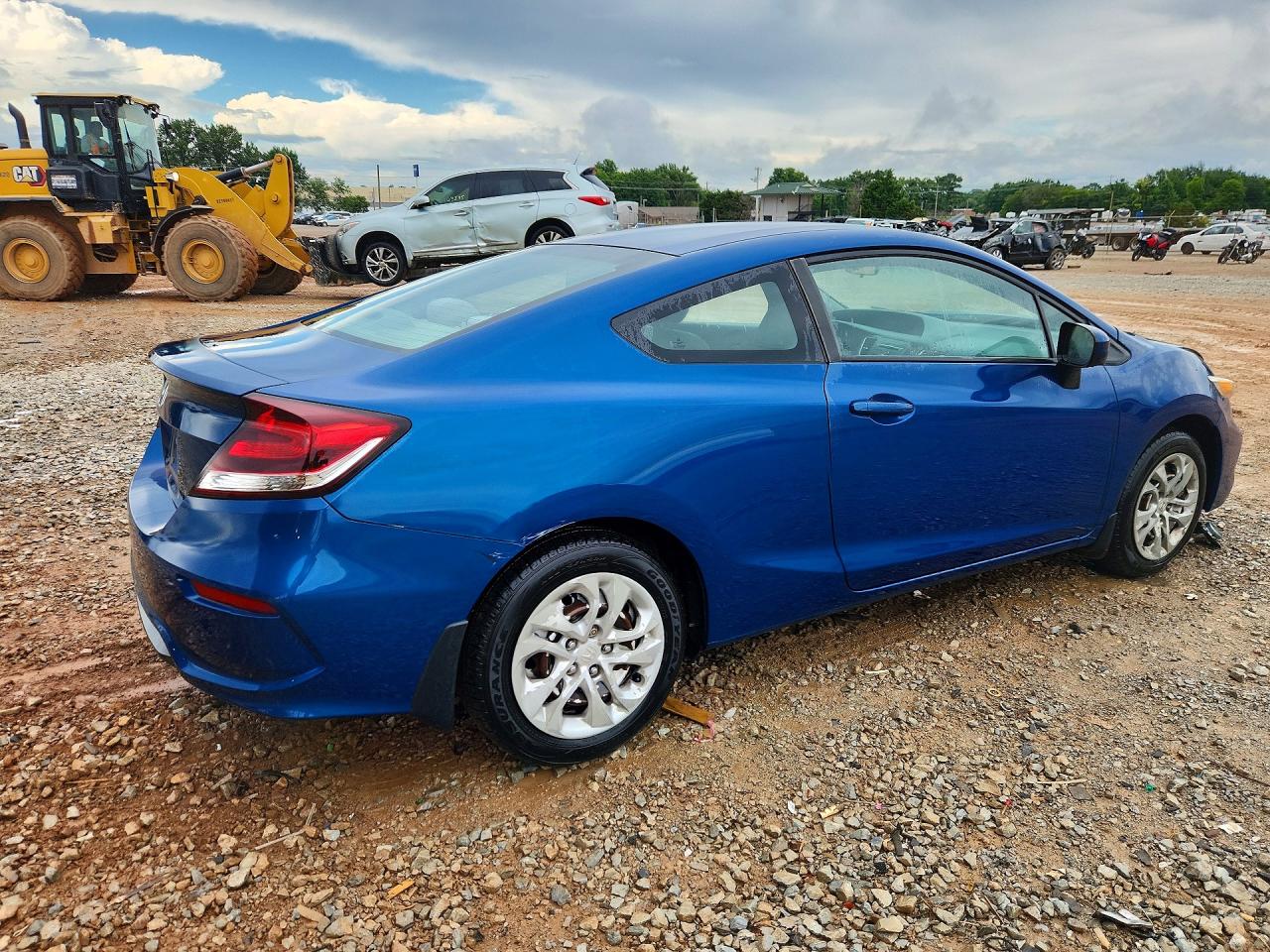 2015 Honda Civic Lx Blue vin: 2HGFG3B55FH511502