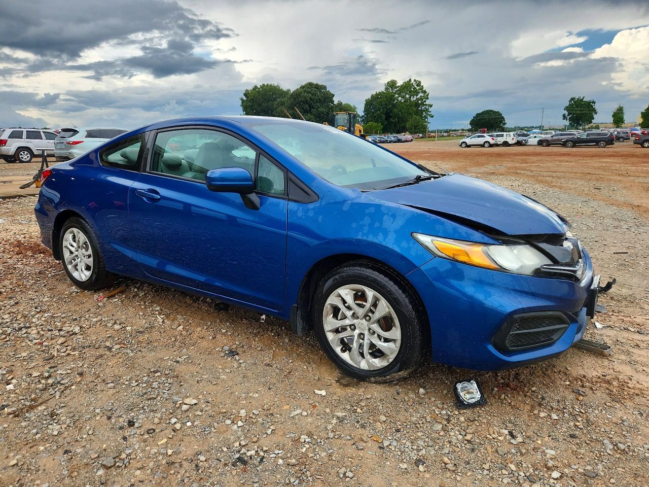 2015 Honda Civic Lx Blue vin: 2HGFG3B55FH511502