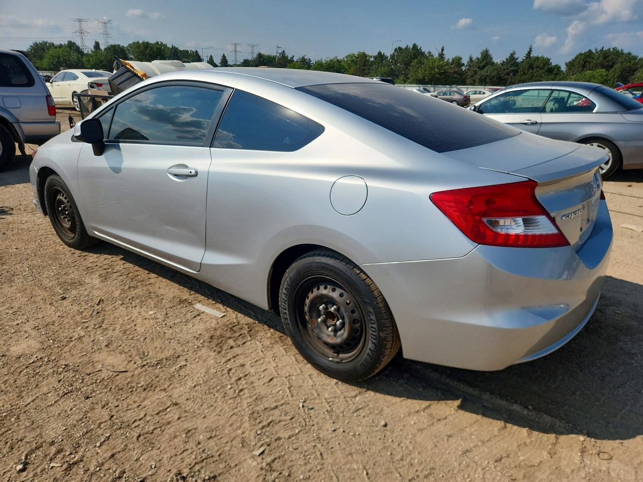 2012 Honda Civic Lx Silver vin: 2HGFG3B56CH511696