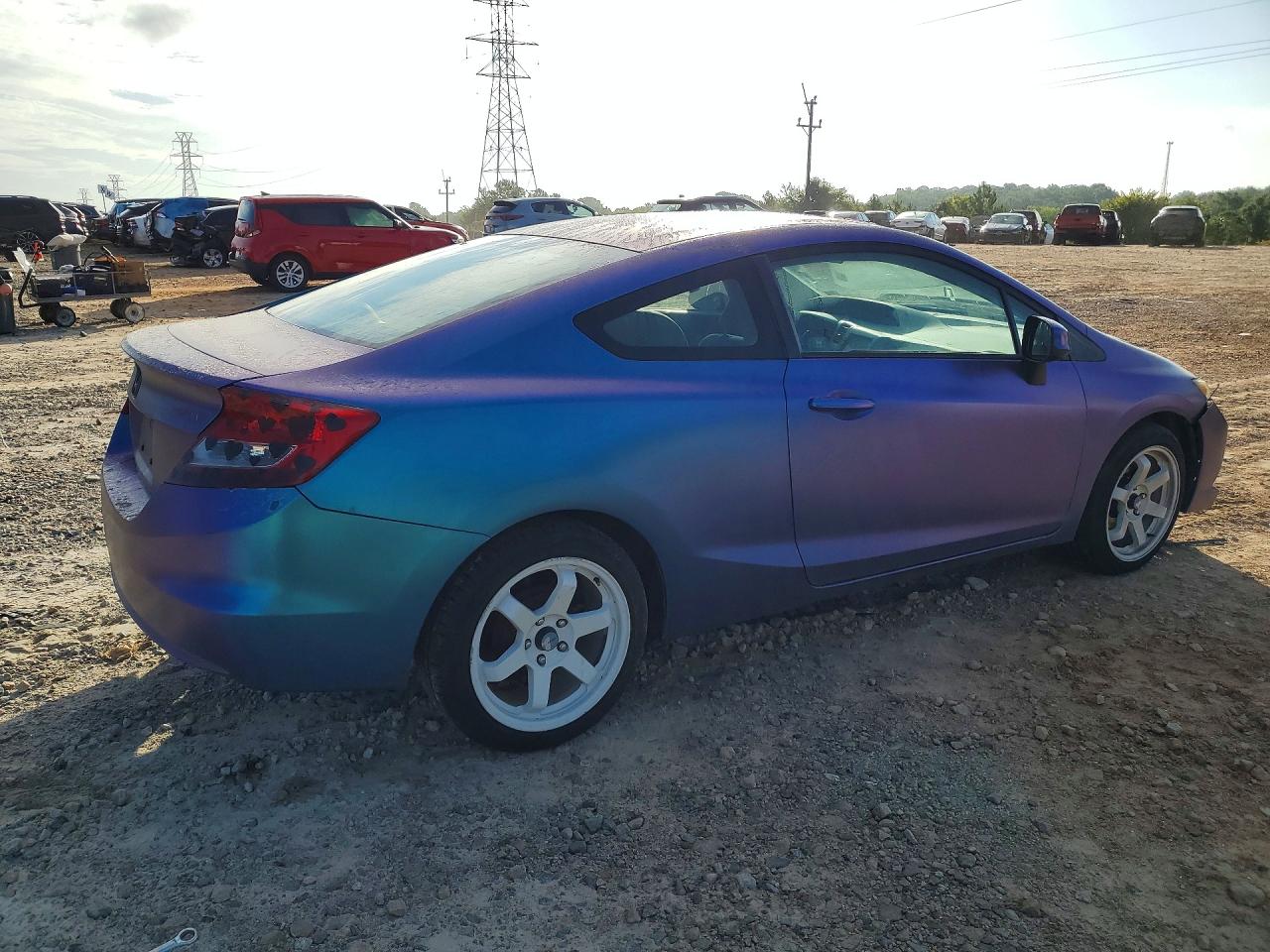 2012 Honda Civic Lx Фиолетовый vin: 2HGFG3B56CH524092