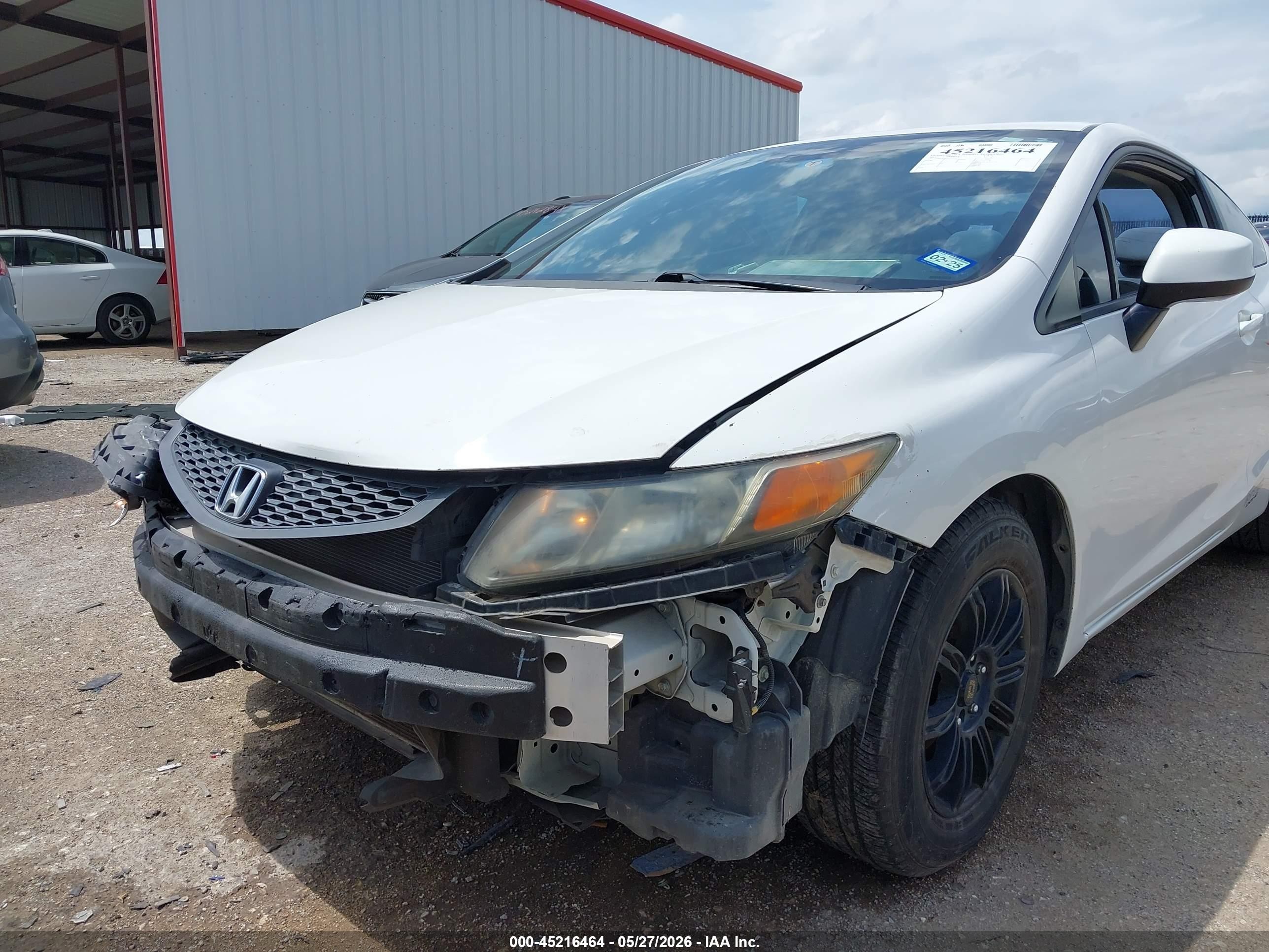 2012 Honda Civic Lx White vin: 2HGFG3B56CH524240