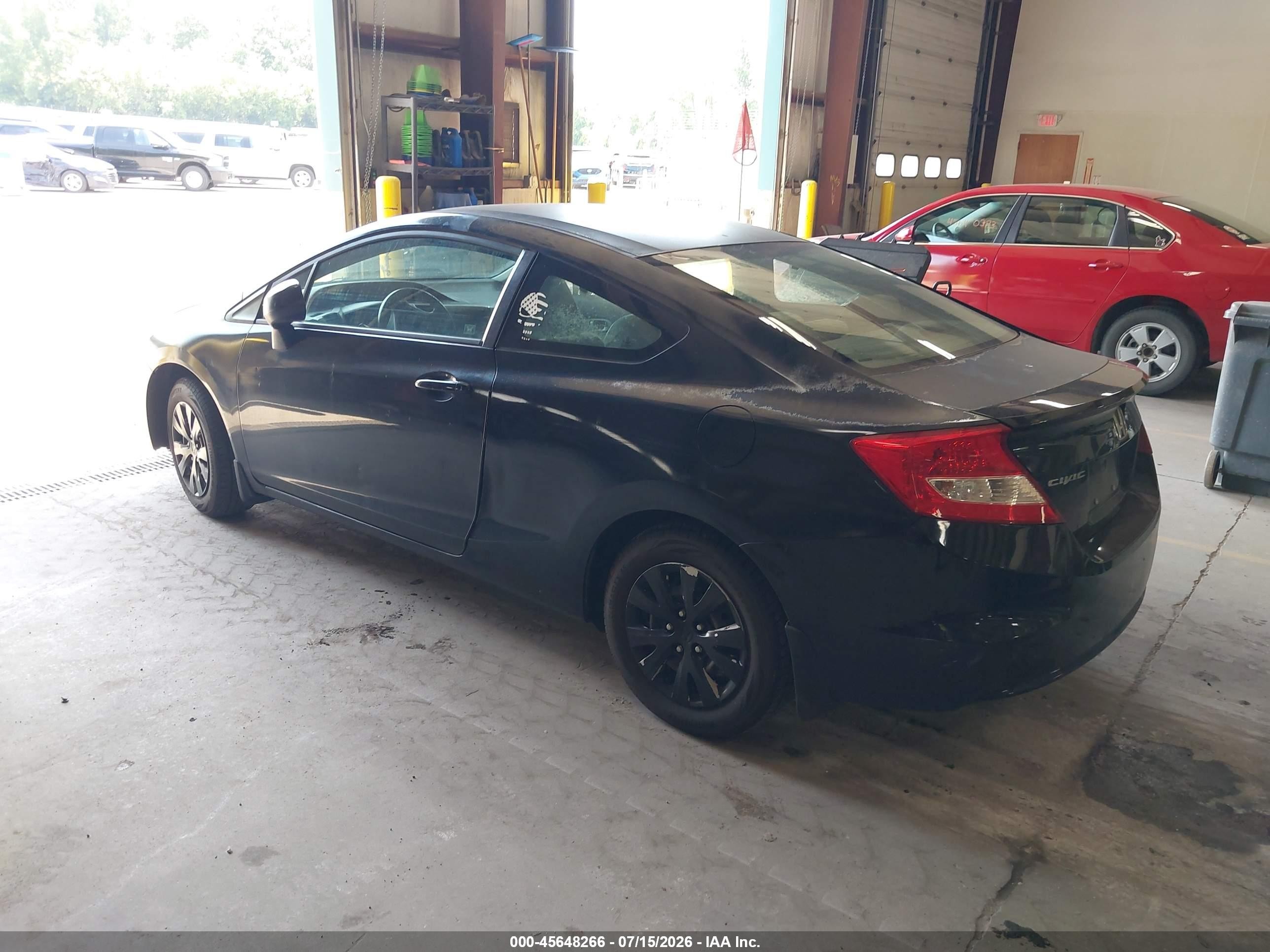 2012 Honda Civic Lx Черный vin: 2HGFG3B56CH524545