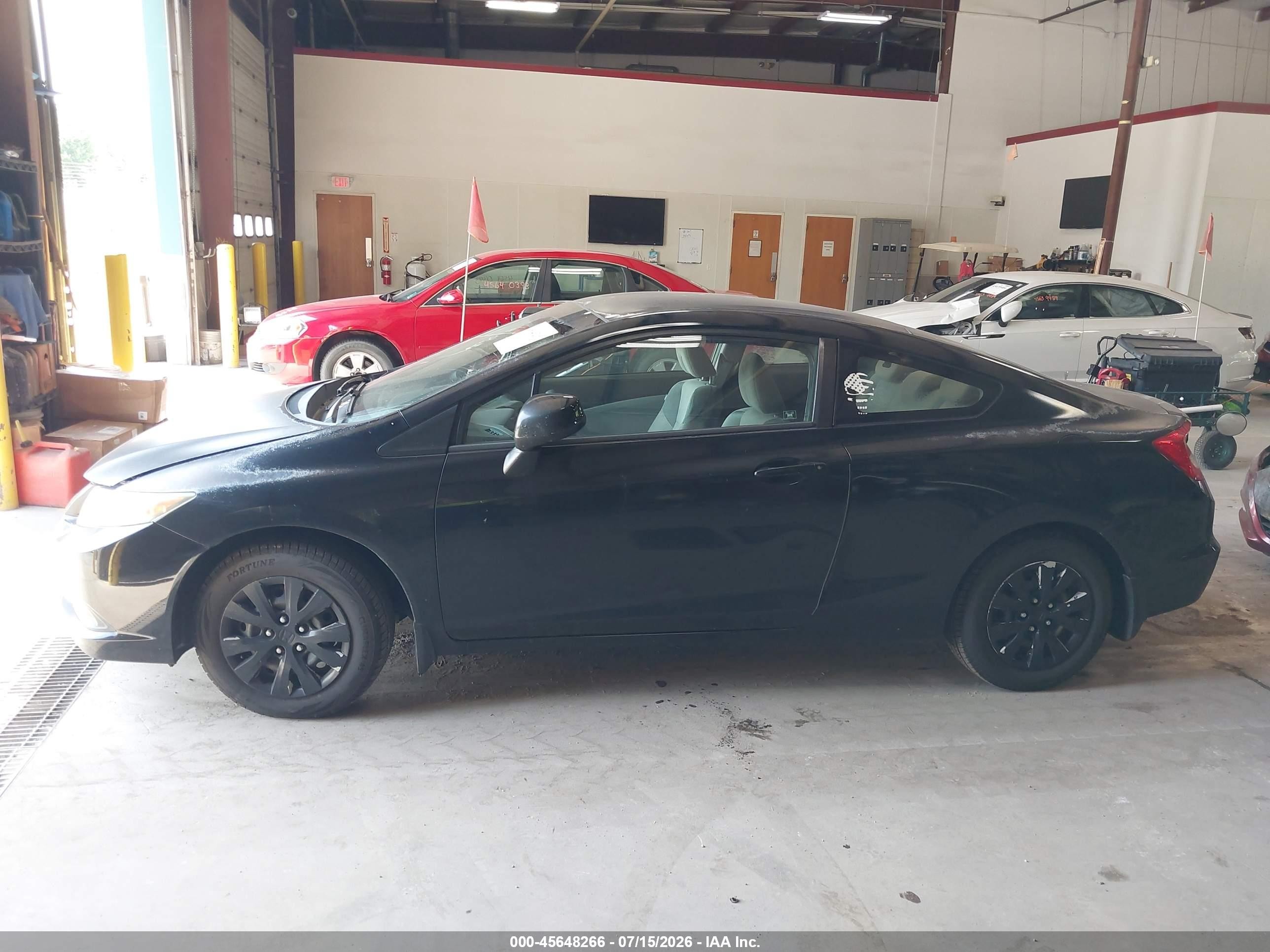 2012 Honda Civic Lx Черный vin: 2HGFG3B56CH524545