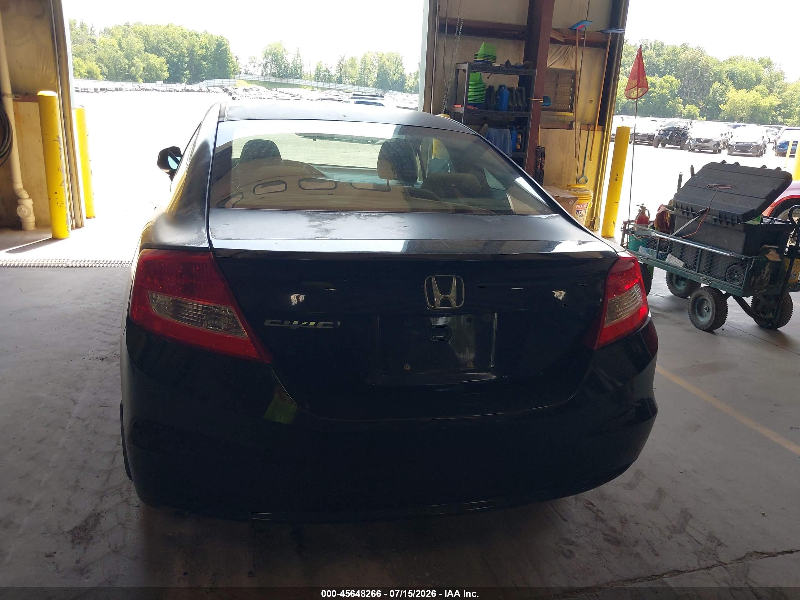 2012 Honda Civic Lx Черный vin: 2HGFG3B56CH524545