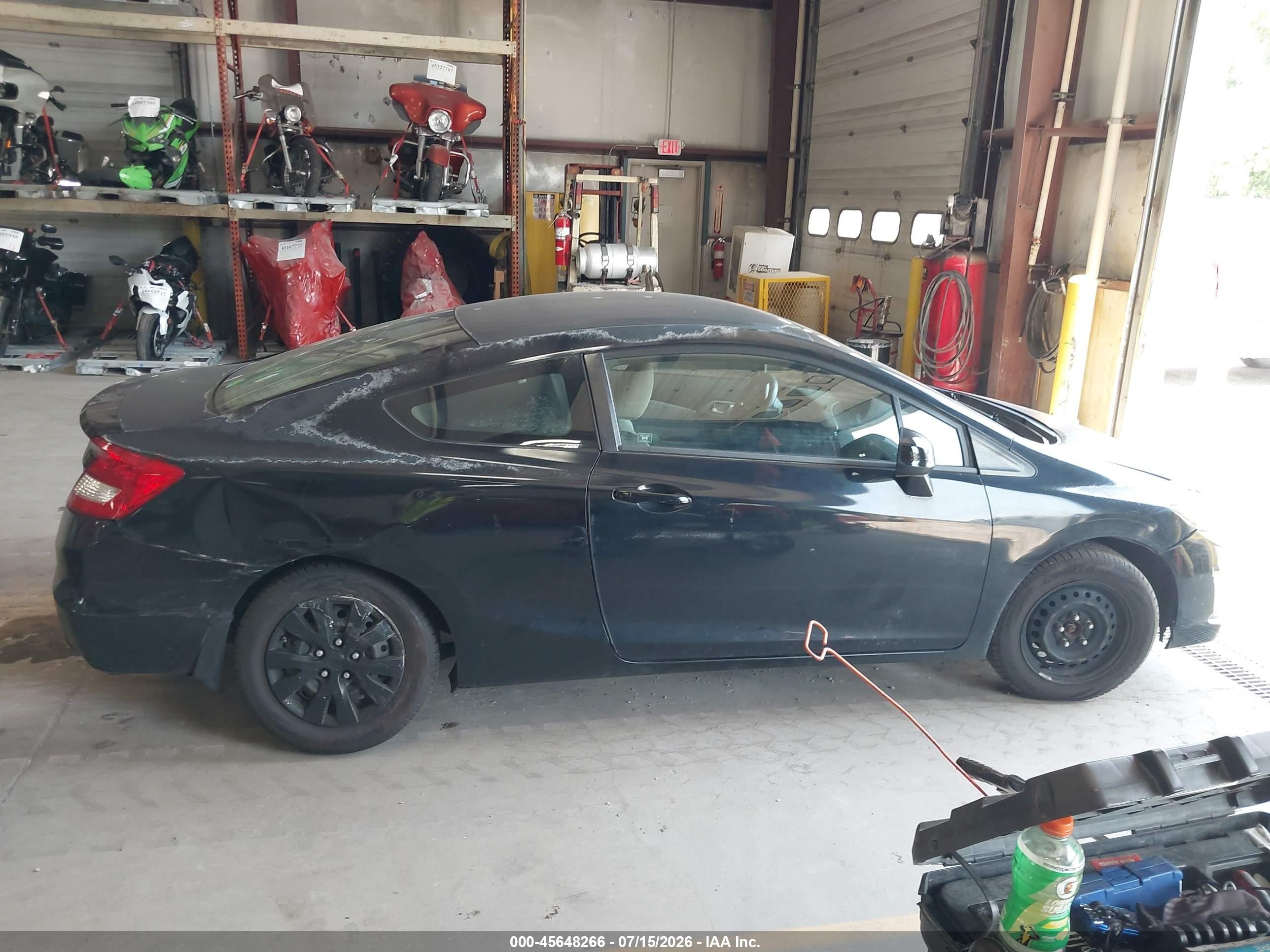 2012 Honda Civic Lx Черный vin: 2HGFG3B56CH524545
