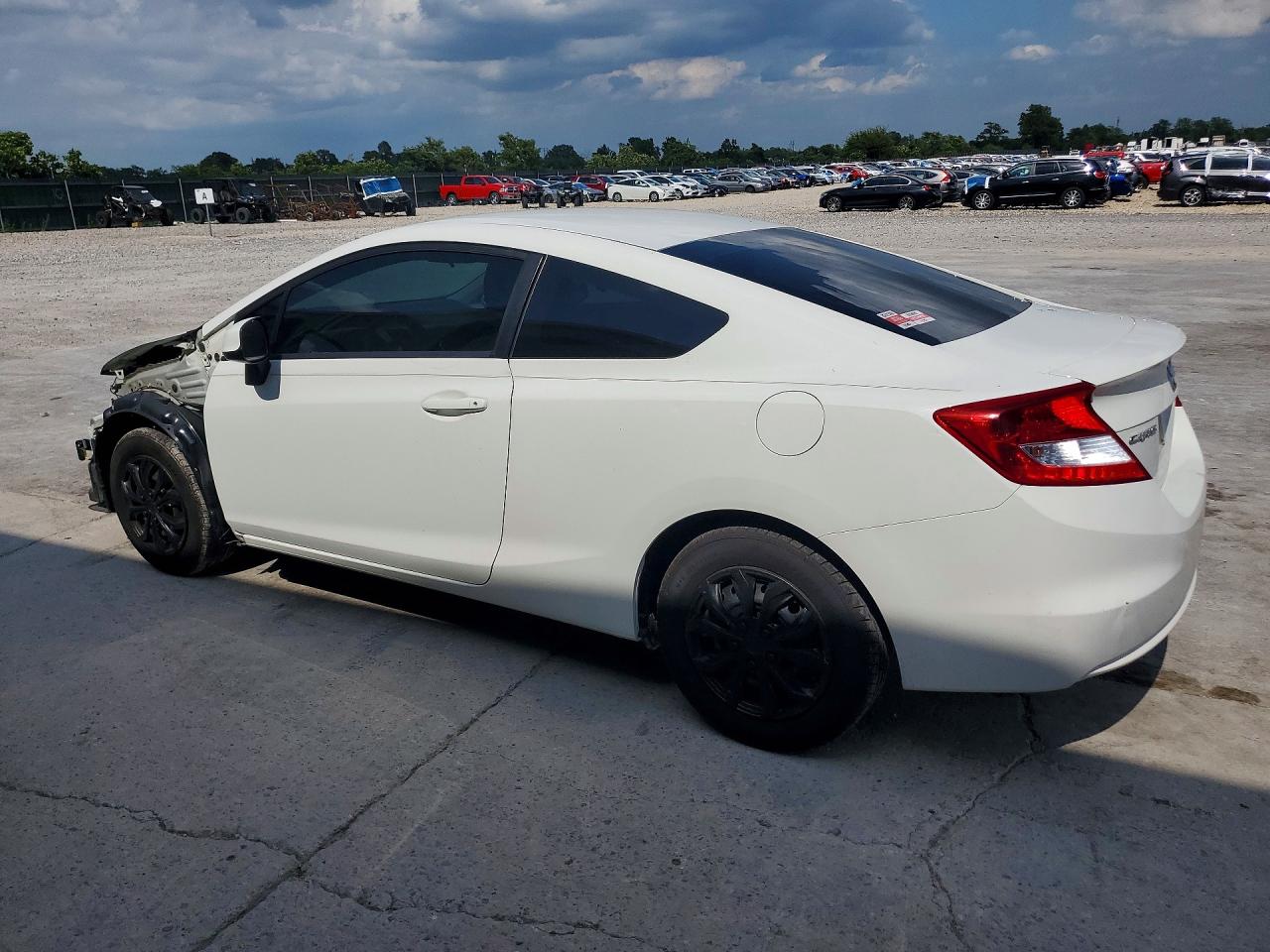 2012 Honda Civic Lx White vin: 2HGFG3B56CH525162