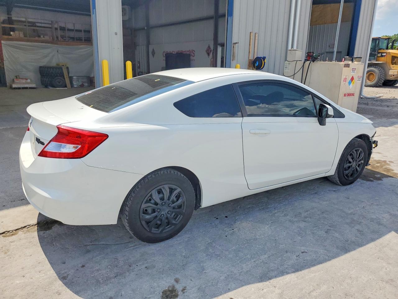 2012 Honda Civic Lx White vin: 2HGFG3B56CH525162