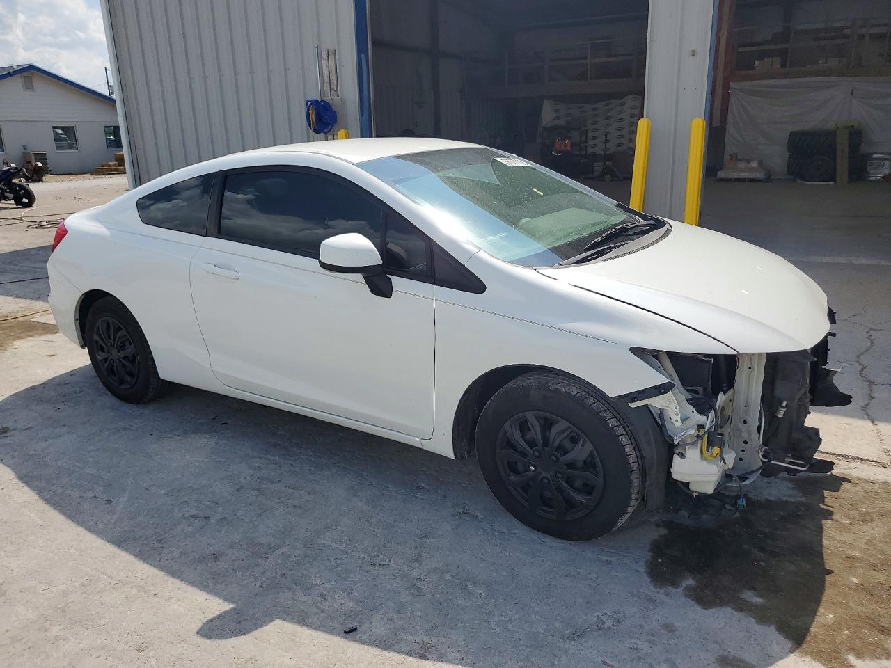 2012 Honda Civic Lx White vin: 2HGFG3B56CH525162
