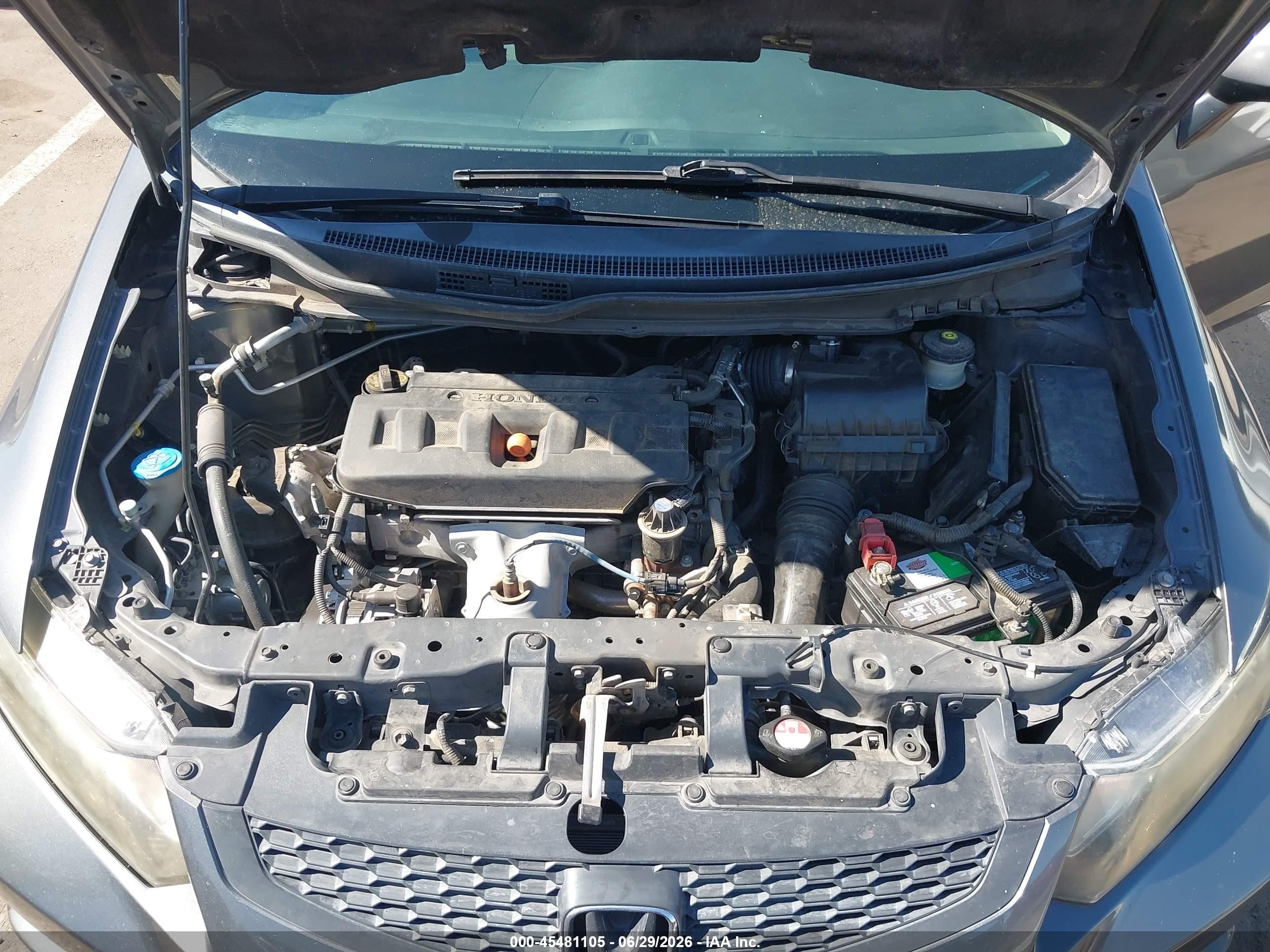 2012 Honda Civic Lx Gray vin: 2HGFG3B56CH530510