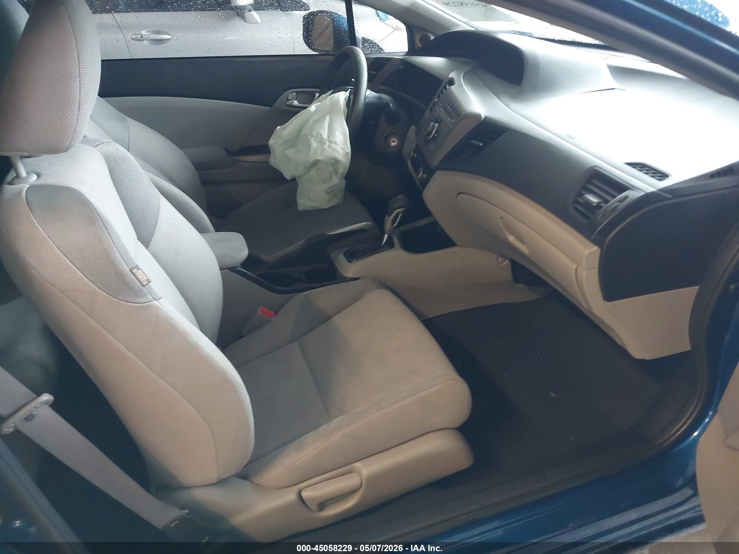 2012 Honda Civic Lx Blue vin: 2HGFG3B56CH533391