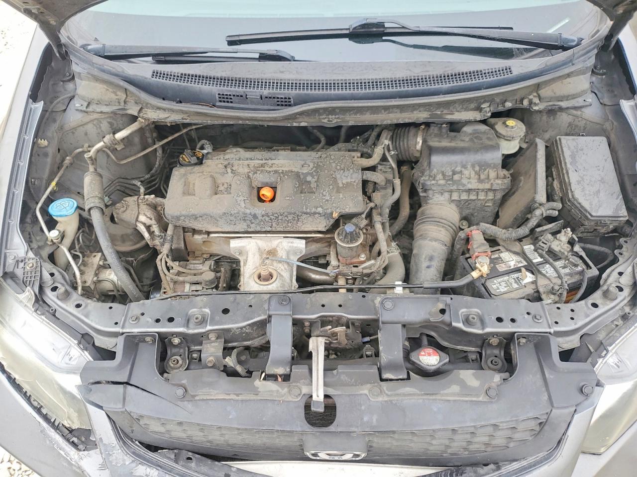 2012 Honda Civic Lx Gray vin: 2HGFG3B56CH536002