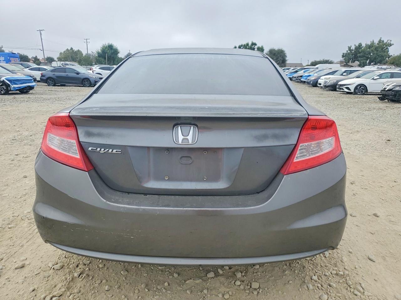 2012 Honda Civic Lx Gray vin: 2HGFG3B56CH536002