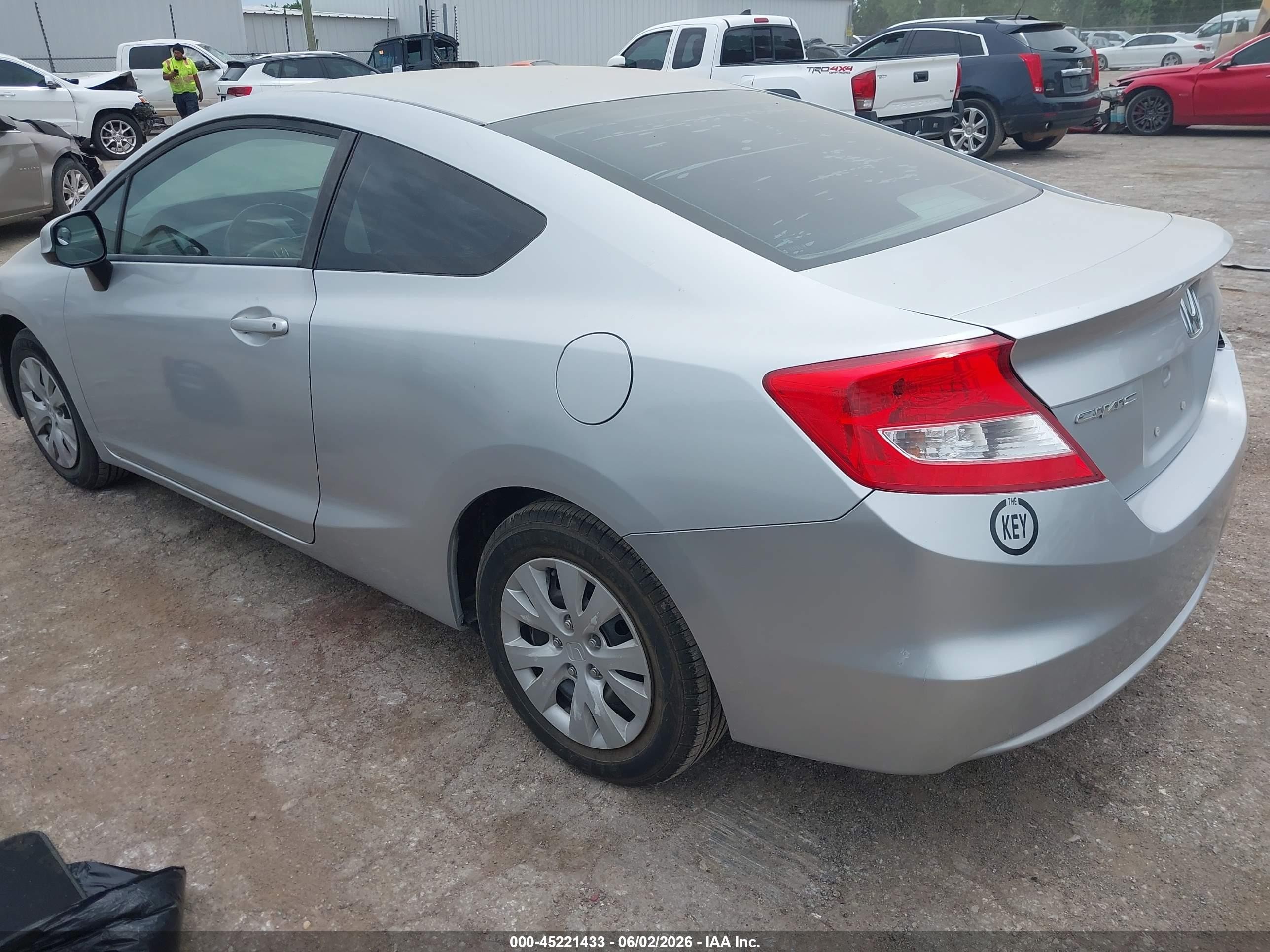 2012 Honda Civic Lx Silver vin: 2HGFG3B56CH540387