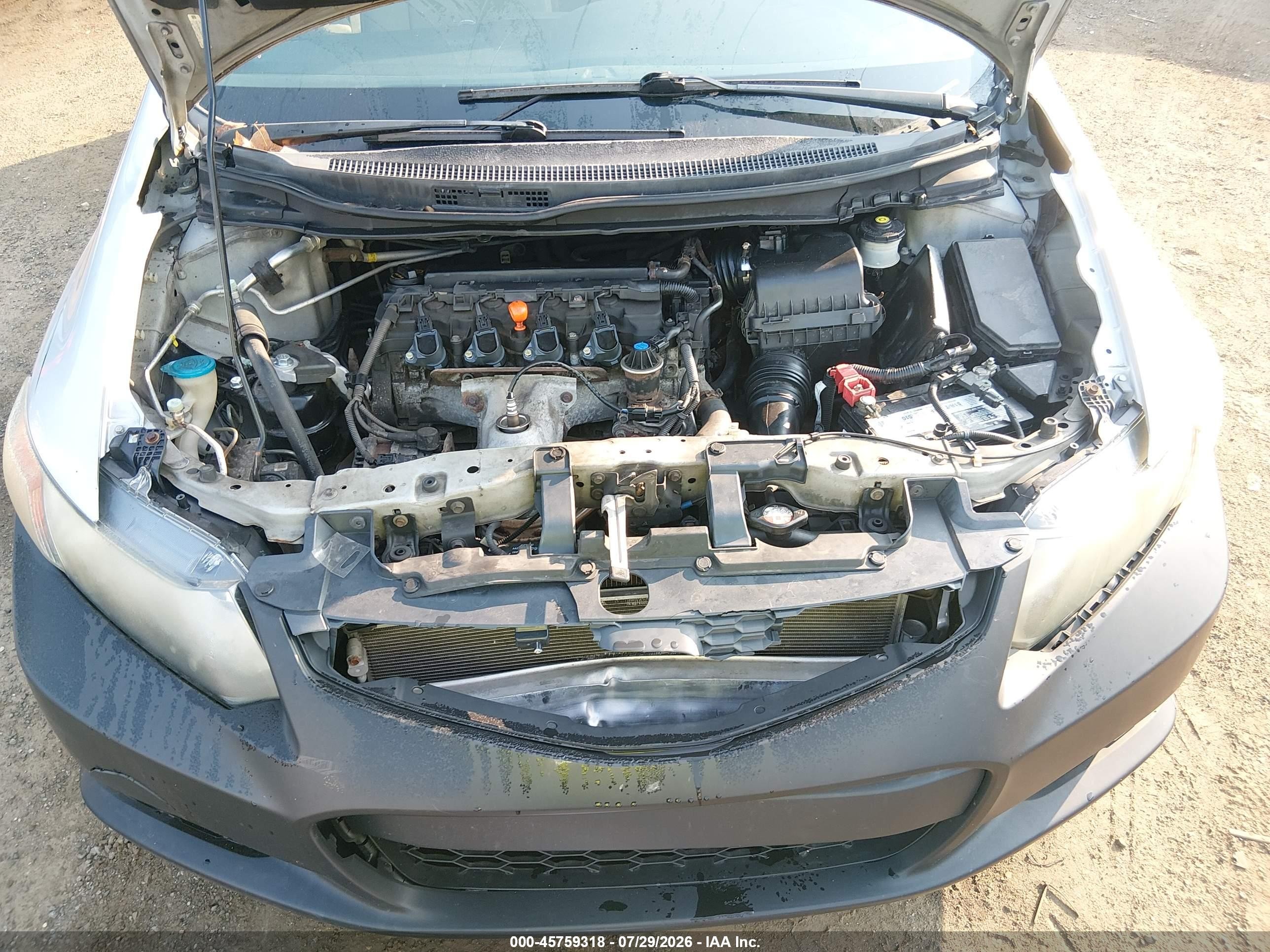 2012 Honda Civic Lx Silver vin: 2HGFG3B56CH540972