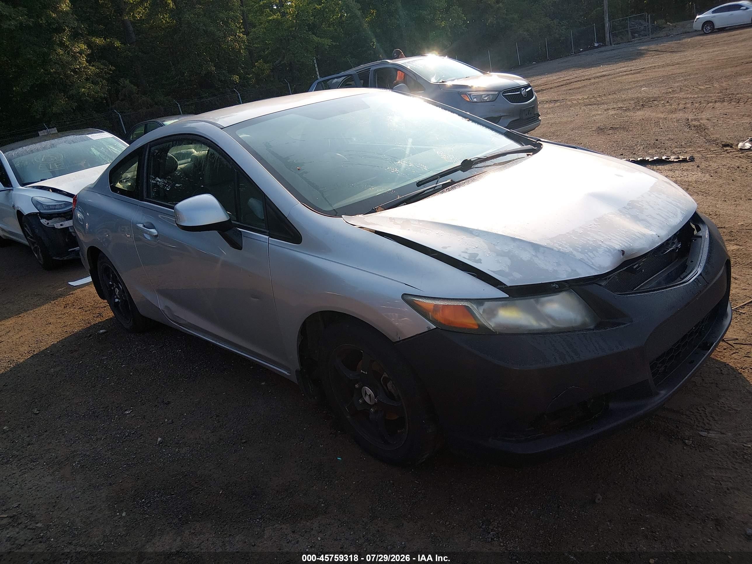 2012 Honda Civic Lx Silver vin: 2HGFG3B56CH540972