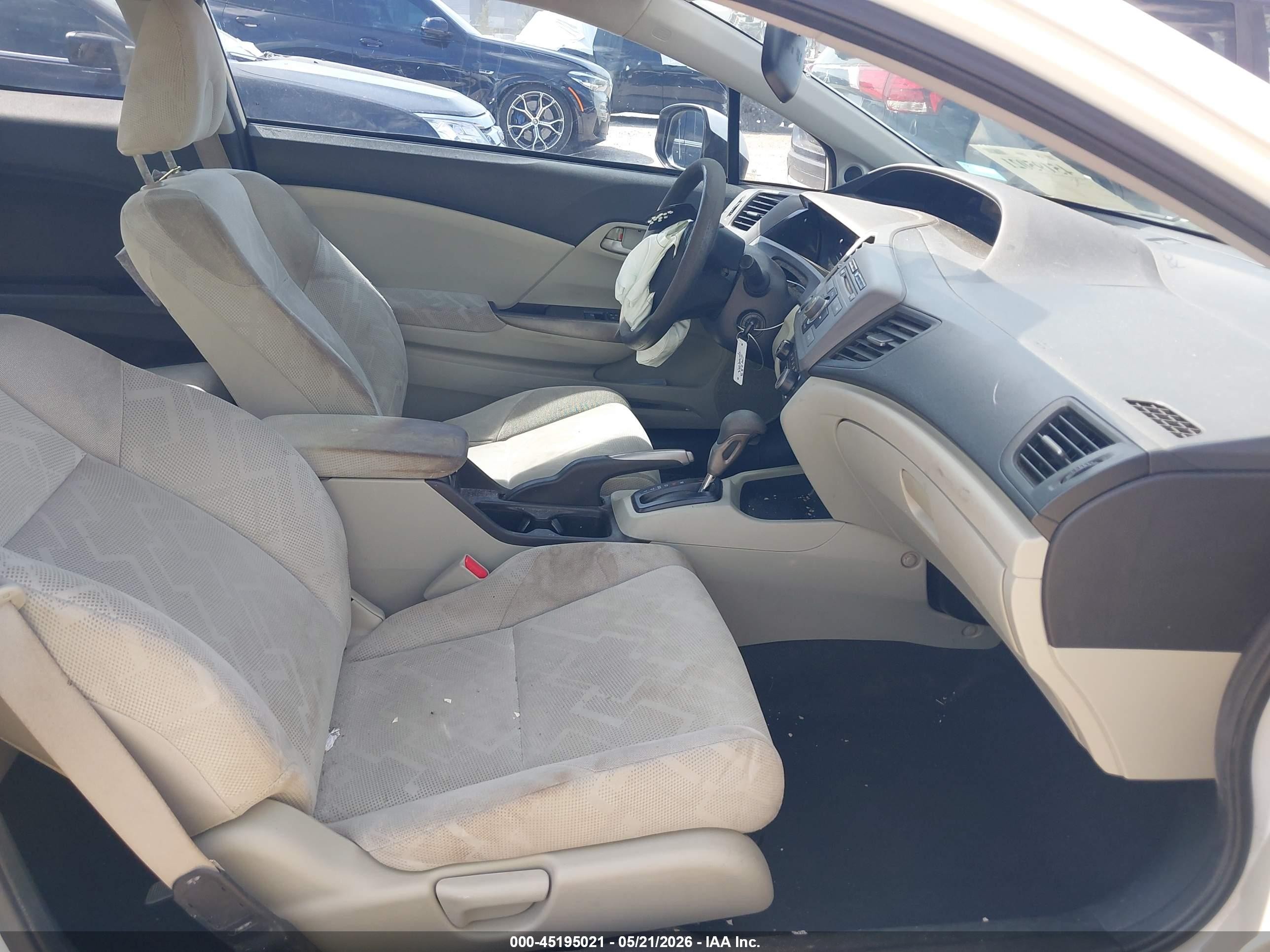 2012 Honda Civic Lx White vin: 2HGFG3B56CH546254