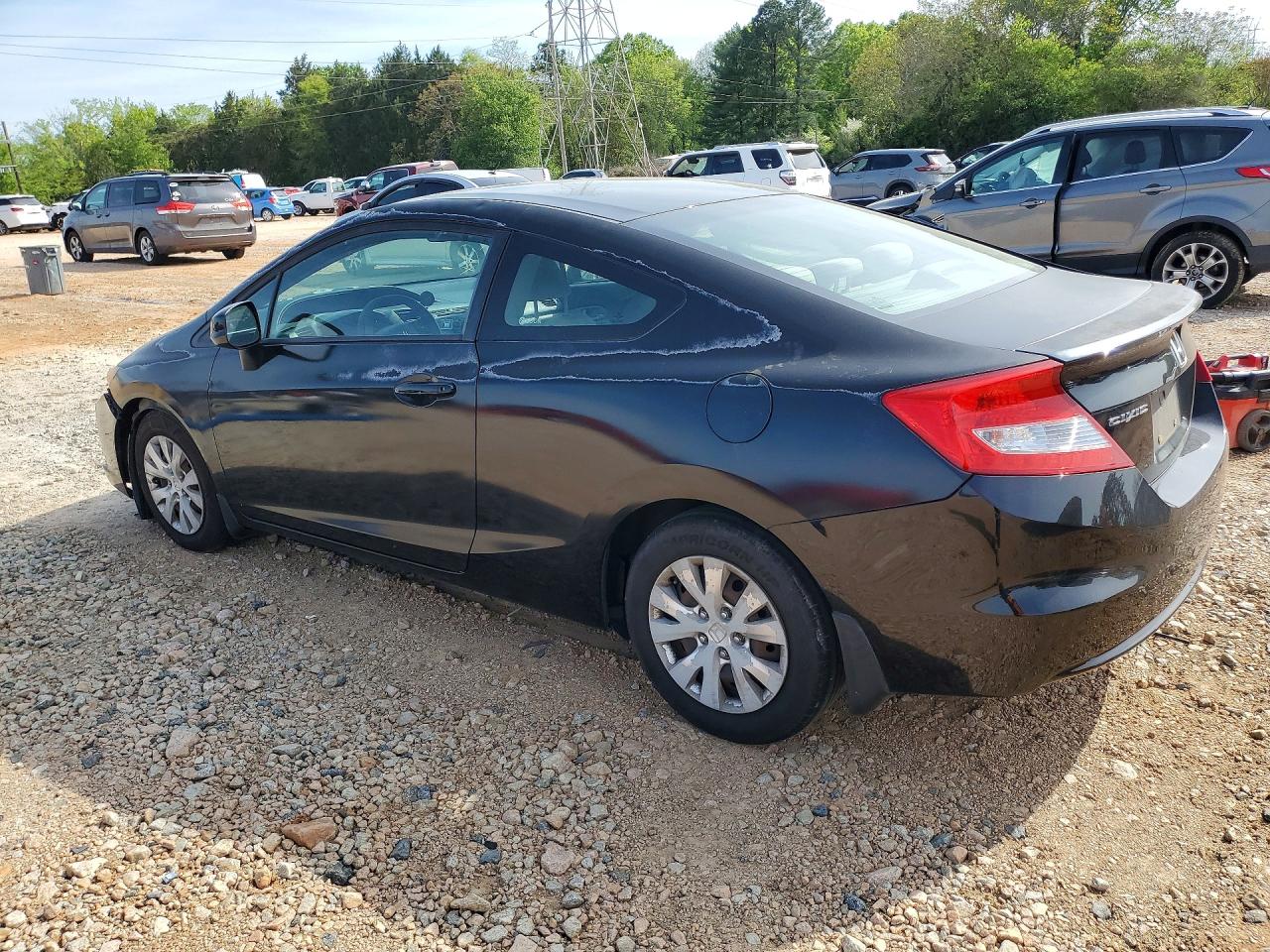 2012 Honda Civic Lx Black vin: 2HGFG3B56CH546822