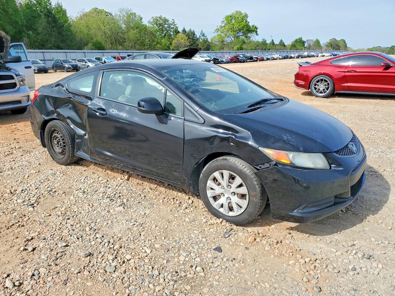 2012 Honda Civic Lx Black vin: 2HGFG3B56CH546822