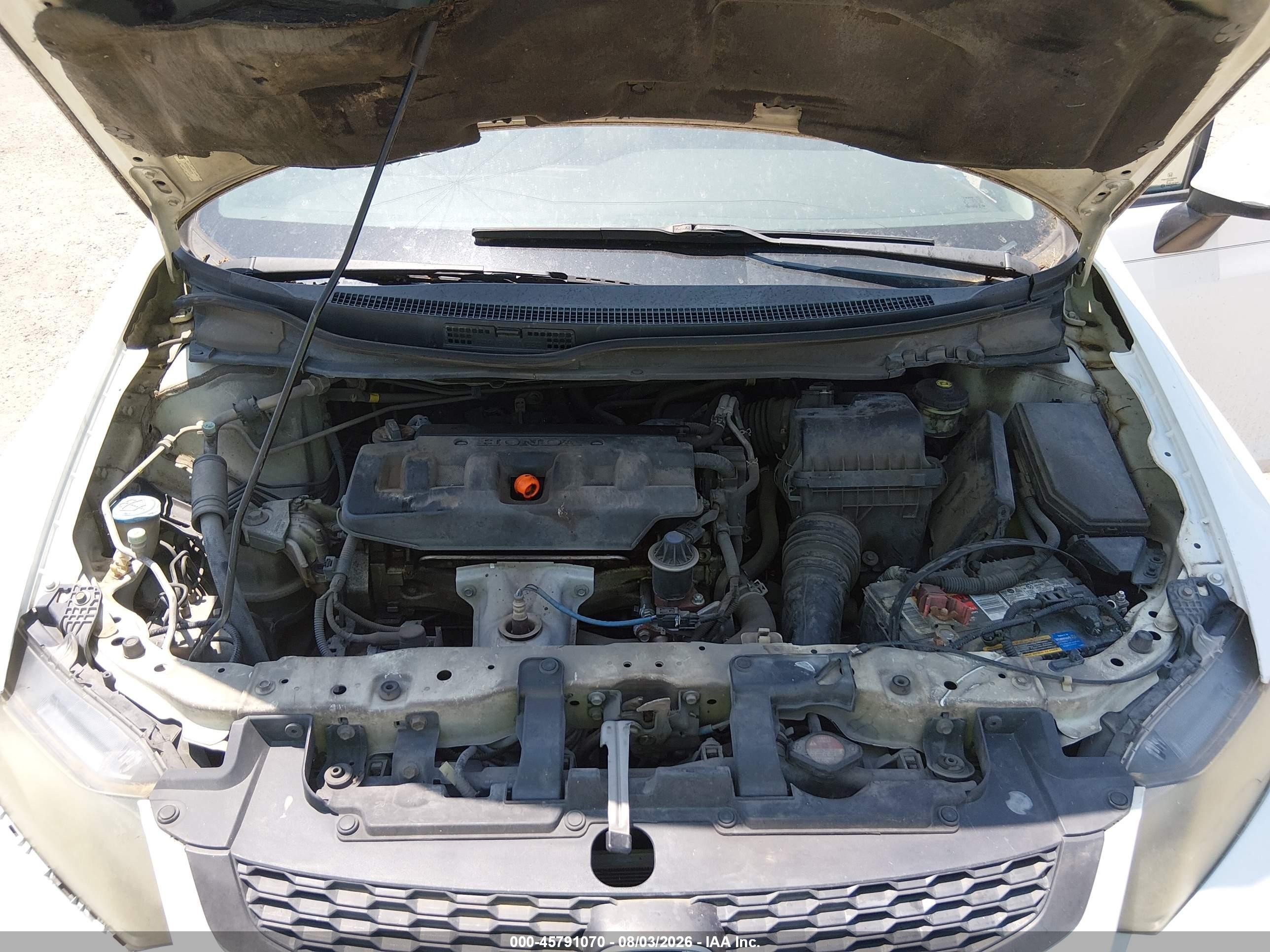 2012 Honda Civic Lx Белый vin: 2HGFG3B56CH547713