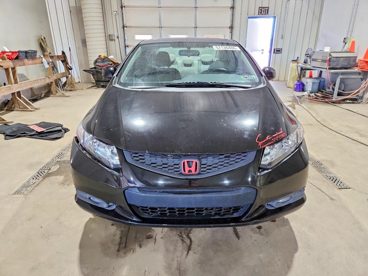 2012 Honda Civic Lx Black vin: 2HGFG3B56CH553074