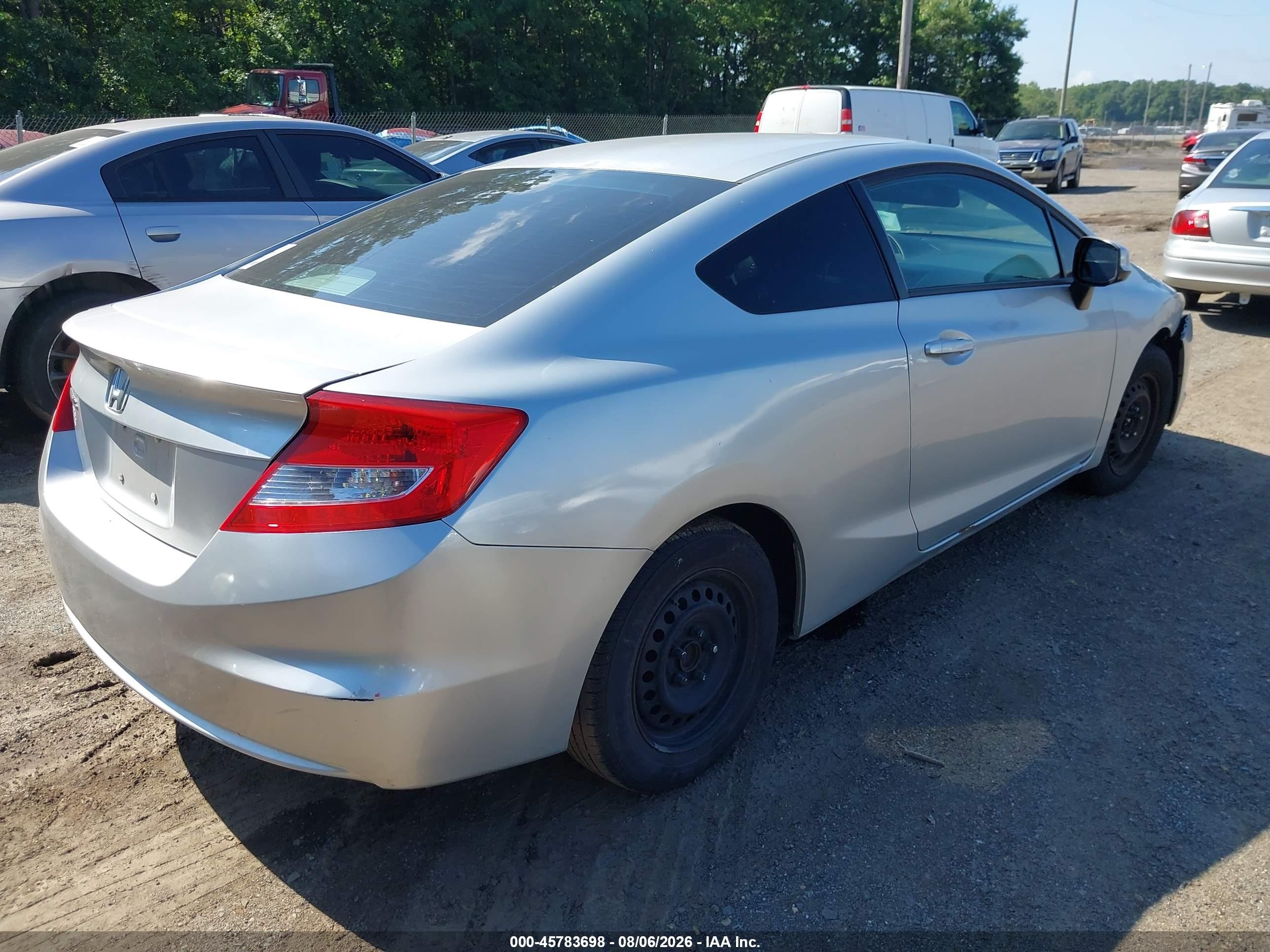 2012 Honda Civic Lx Silver vin: 2HGFG3B56CH559182