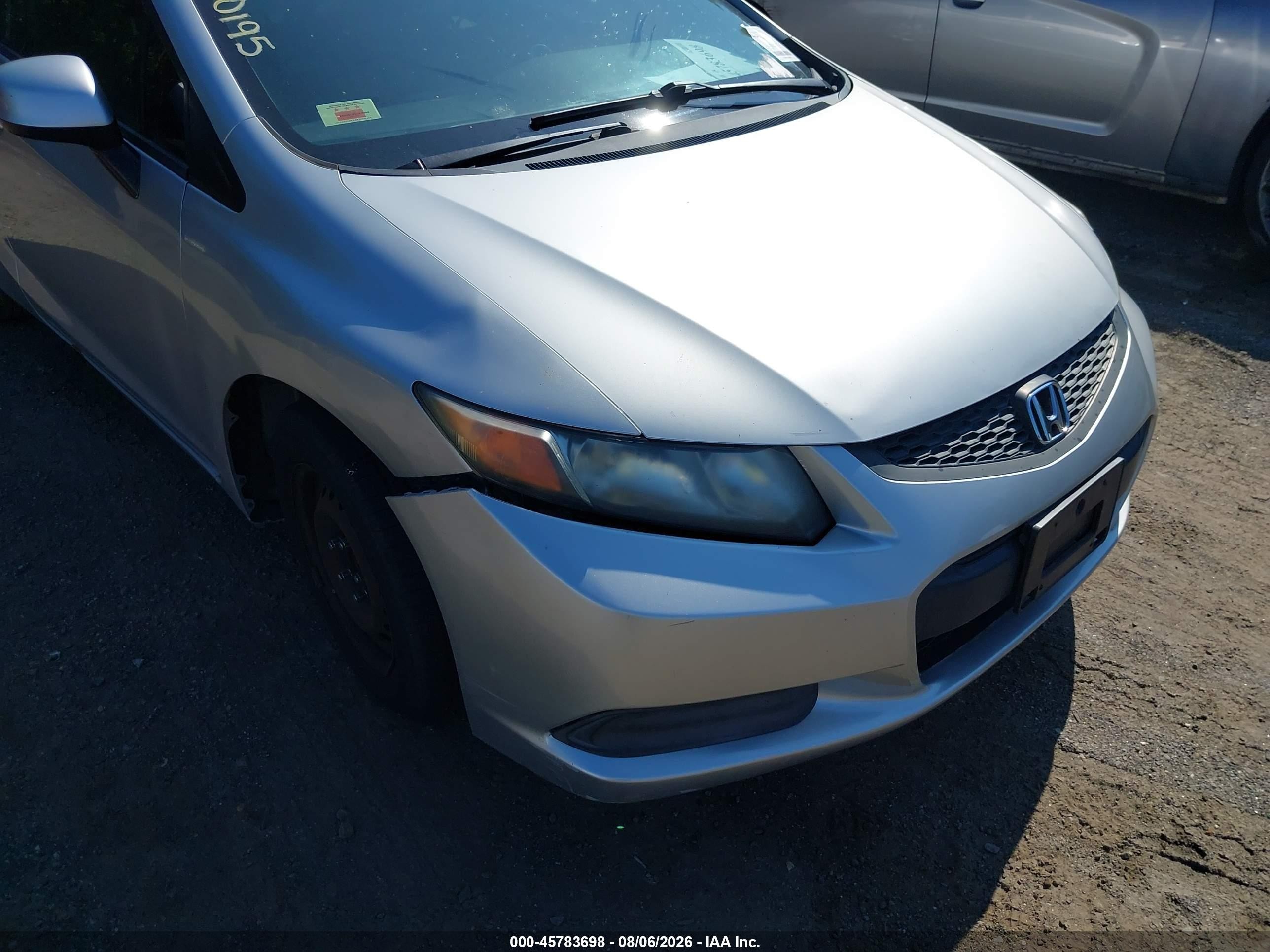 2012 Honda Civic Lx Silver vin: 2HGFG3B56CH559182