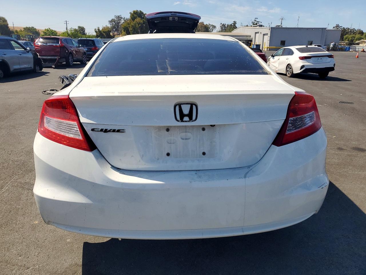 2013 Honda Civic Lx White vin: 2HGFG3B56DH502837