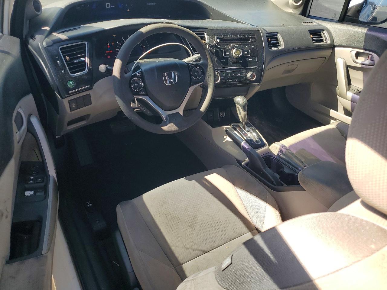 2013 Honda Civic Lx White vin: 2HGFG3B56DH502837