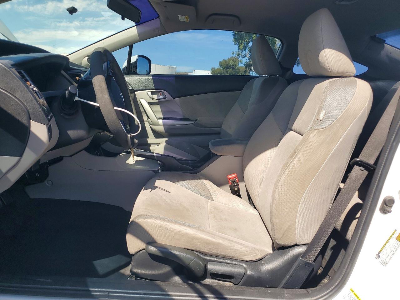 2013 Honda Civic Lx White vin: 2HGFG3B56DH502837