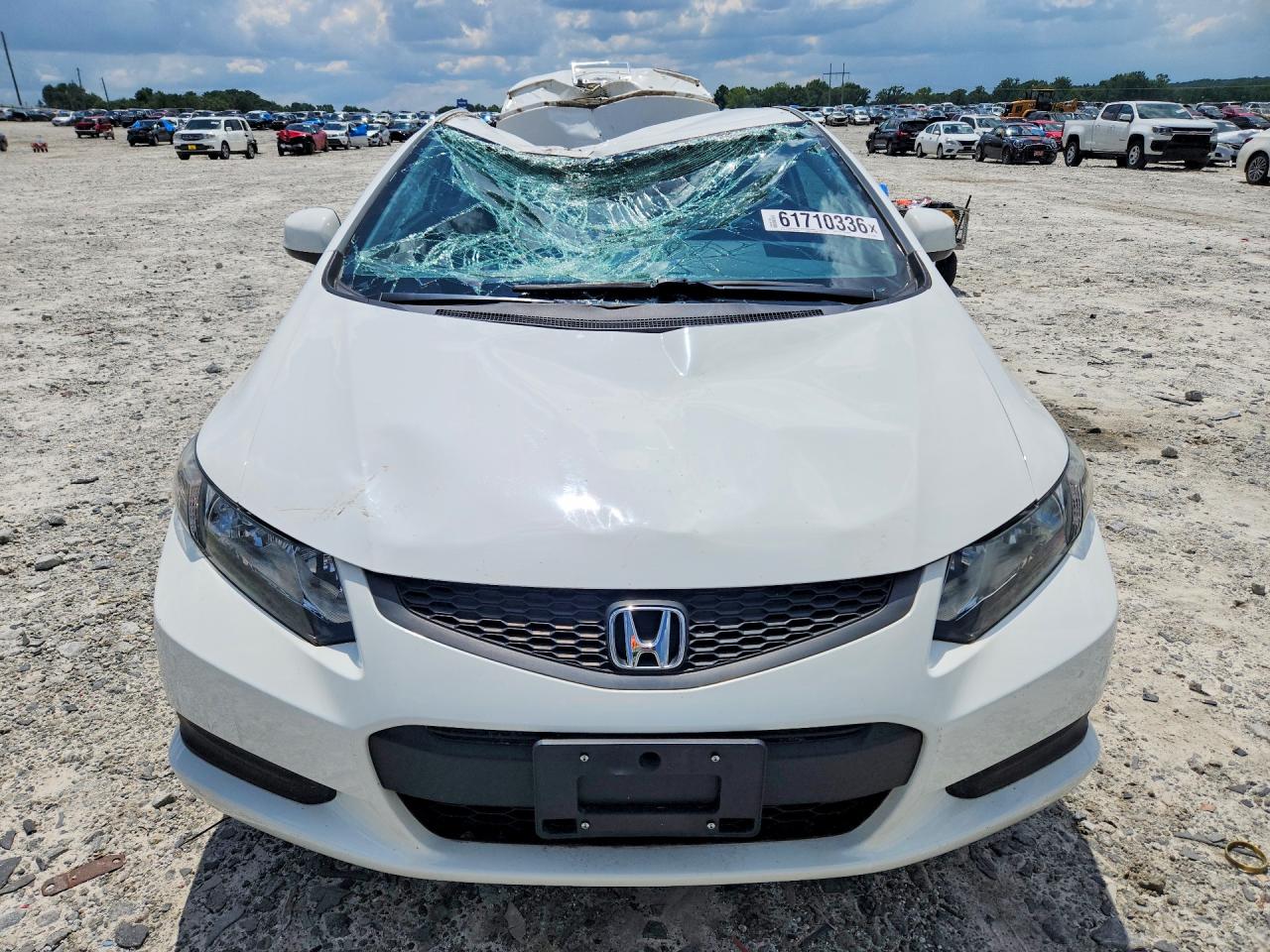 2013 Honda Civic Lx White vin: 2HGFG3B56DH516432