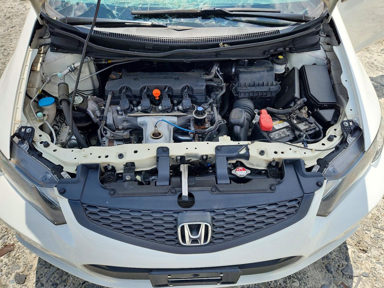 2013 Honda Civic Lx White vin: 2HGFG3B56DH516432