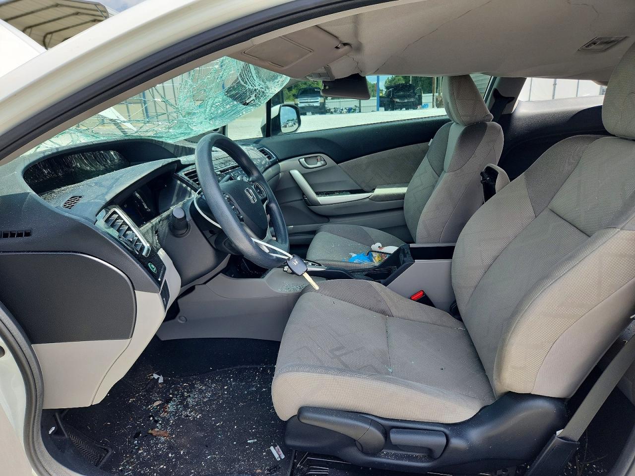 2013 Honda Civic Lx White vin: 2HGFG3B56DH516432