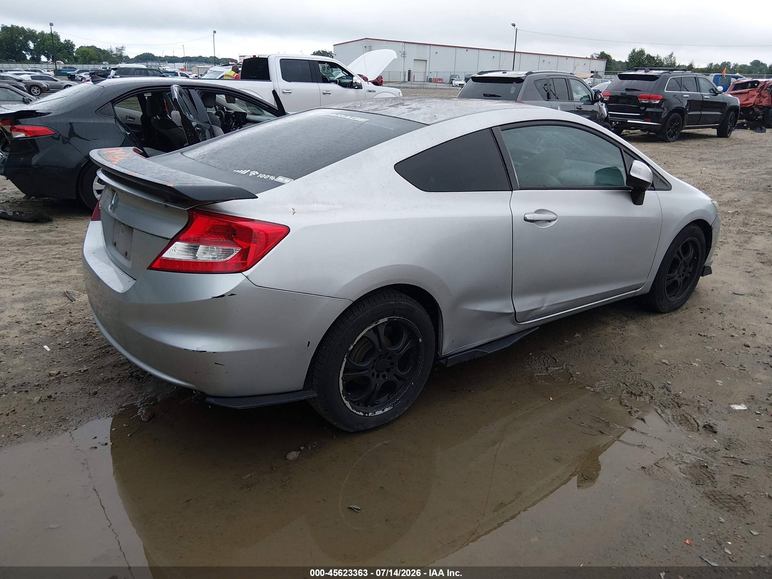 2013 Honda Civic Lx Silver vin: 2HGFG3B56DH523249