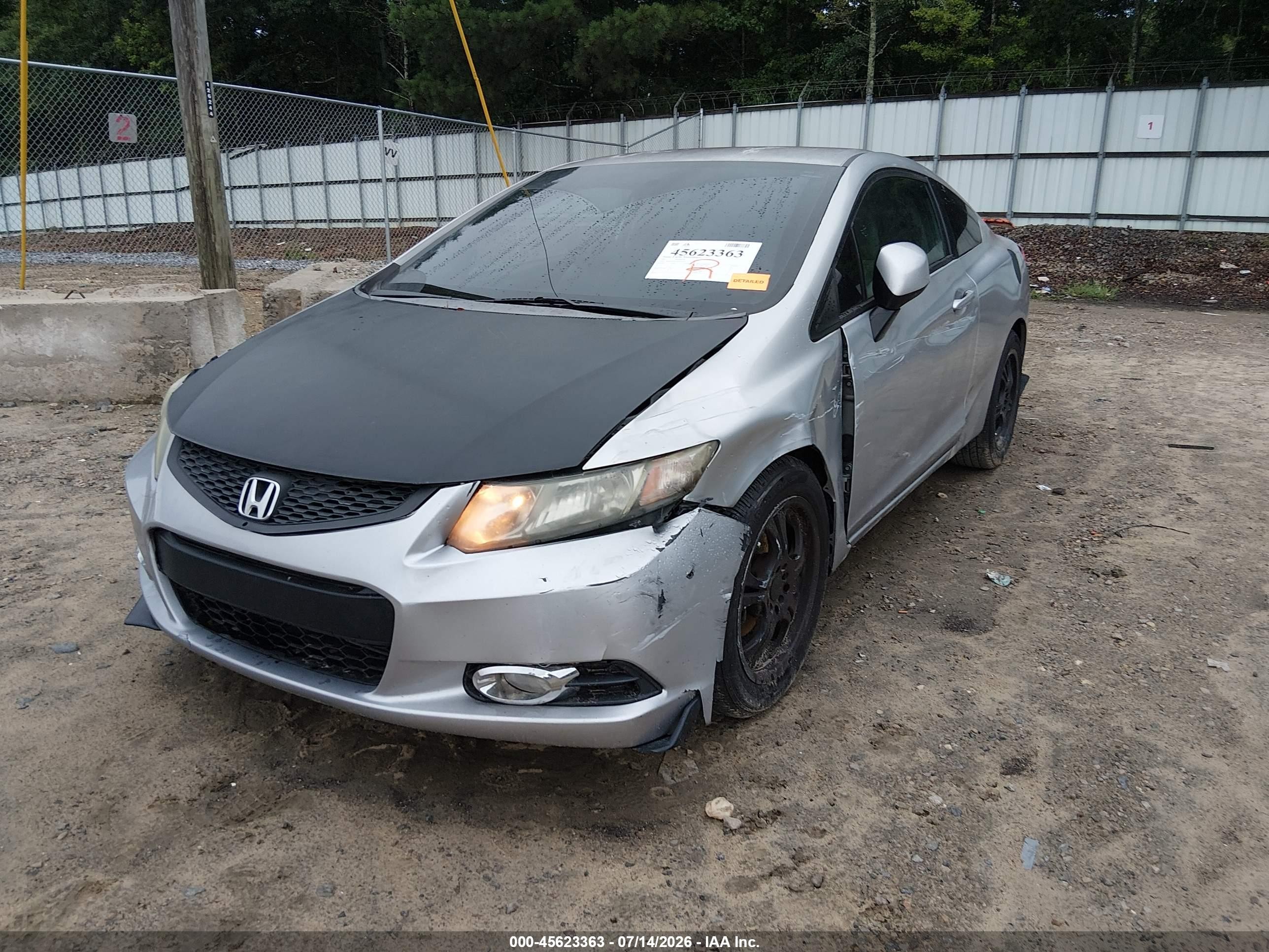 2013 Honda Civic Lx Silver vin: 2HGFG3B56DH523249
