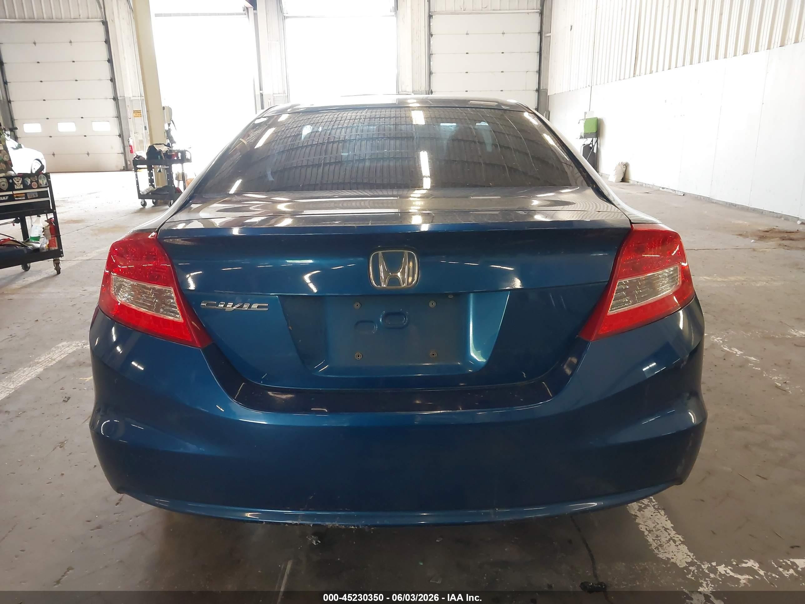 2013 Honda Civic Lx Blue vin: 2HGFG3B56DH530329