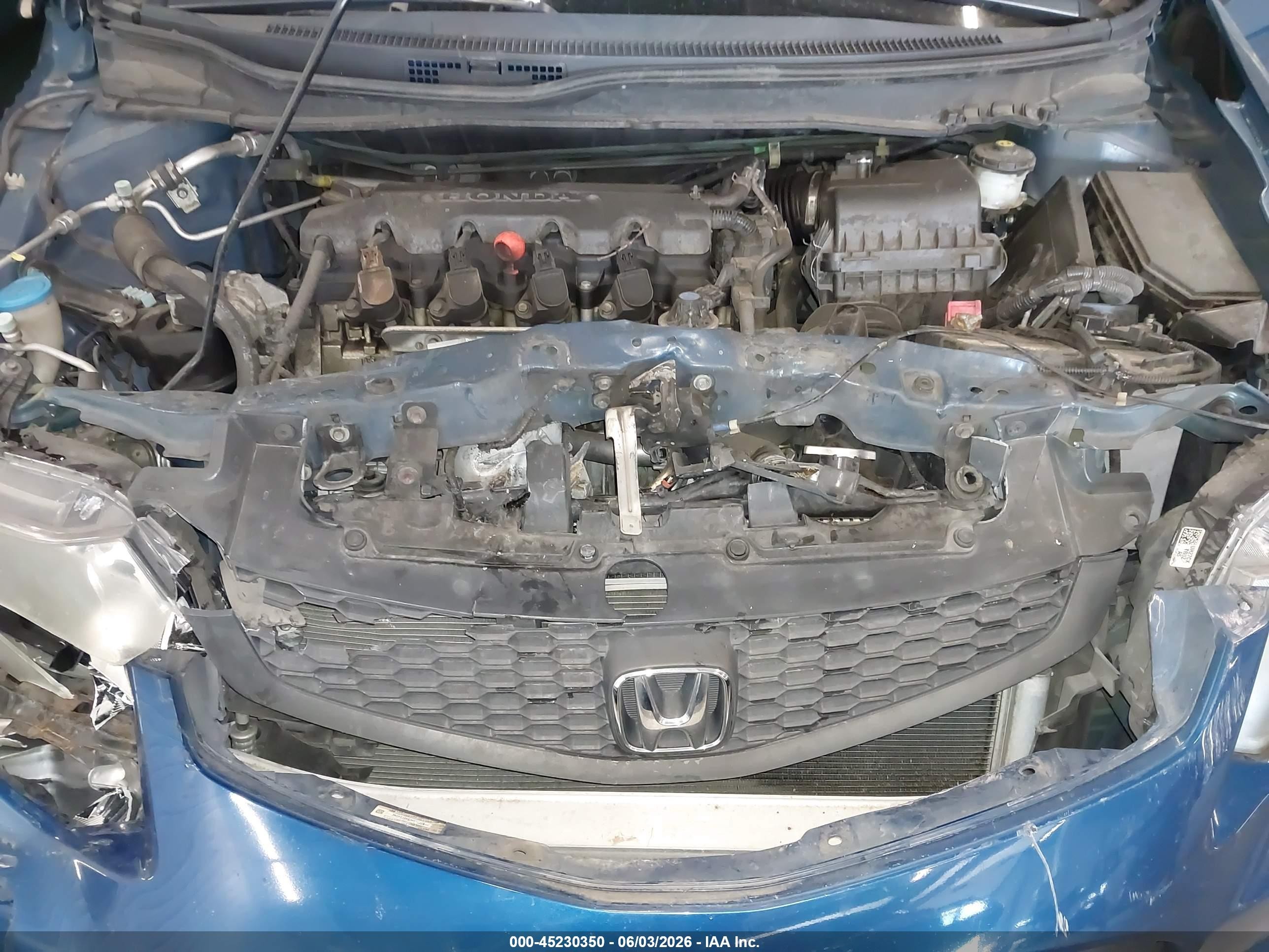 2013 Honda Civic Lx Blue vin: 2HGFG3B56DH530329