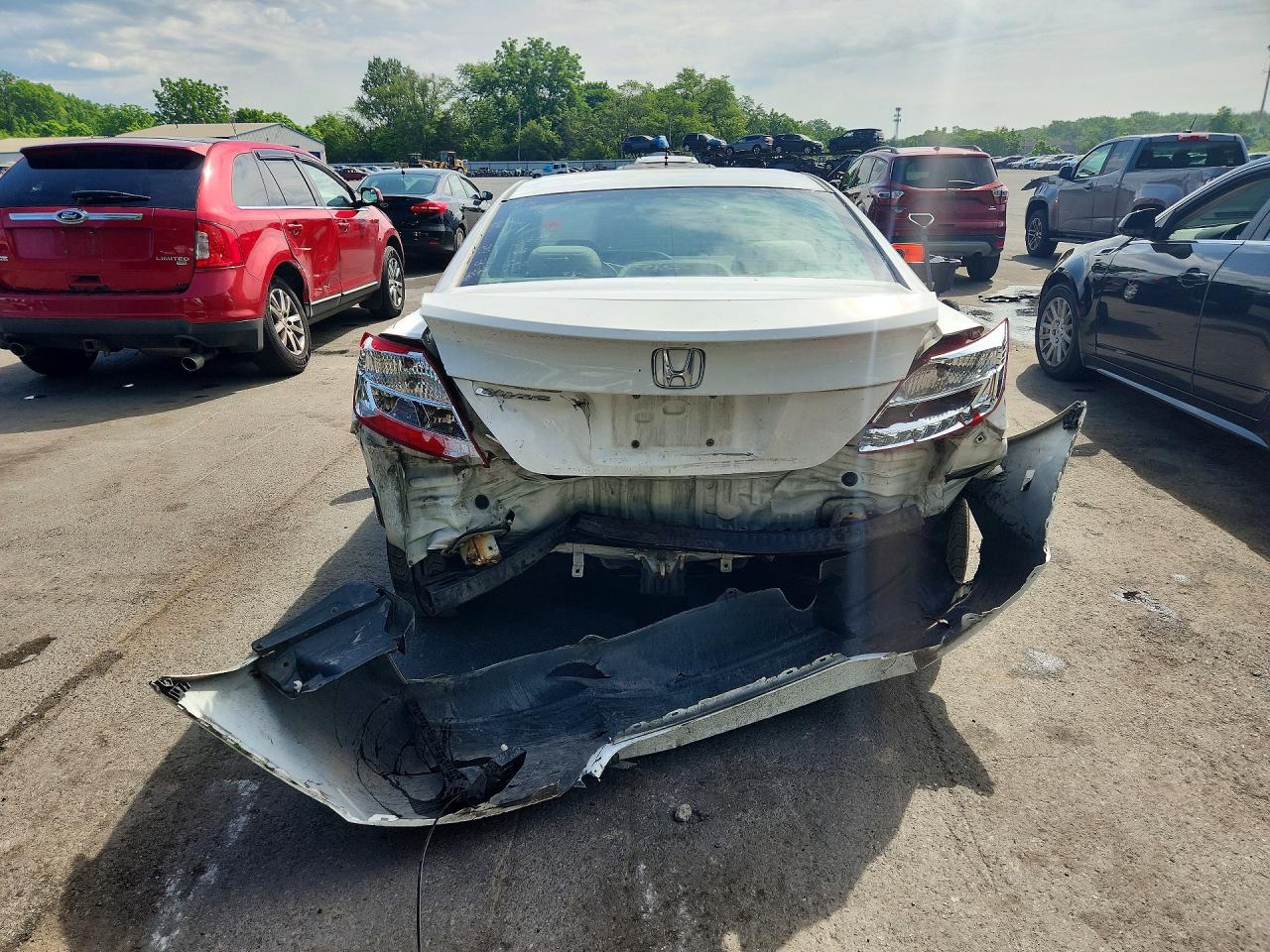 2013 Honda Civic Lx White vin: 2HGFG3B56DH530377