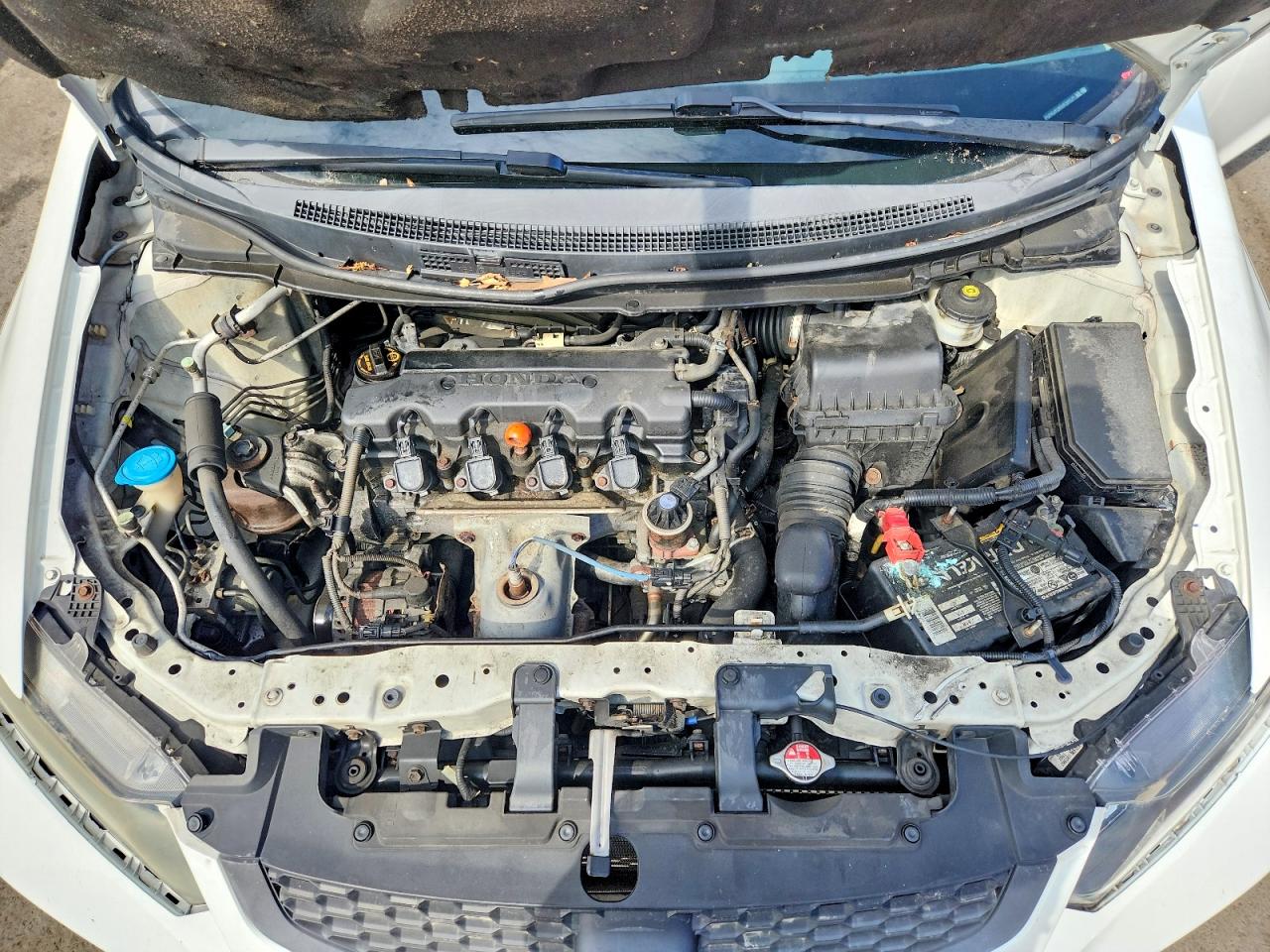 2013 Honda Civic Lx White vin: 2HGFG3B56DH530377